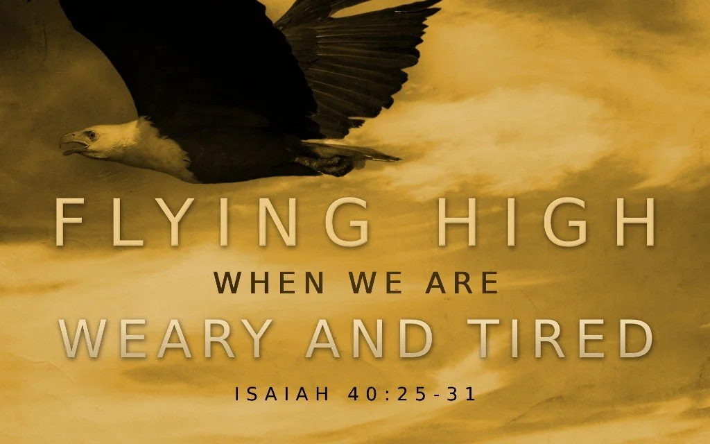 Flying High When We Are Weary and Tired - Isaiah 40:25-31