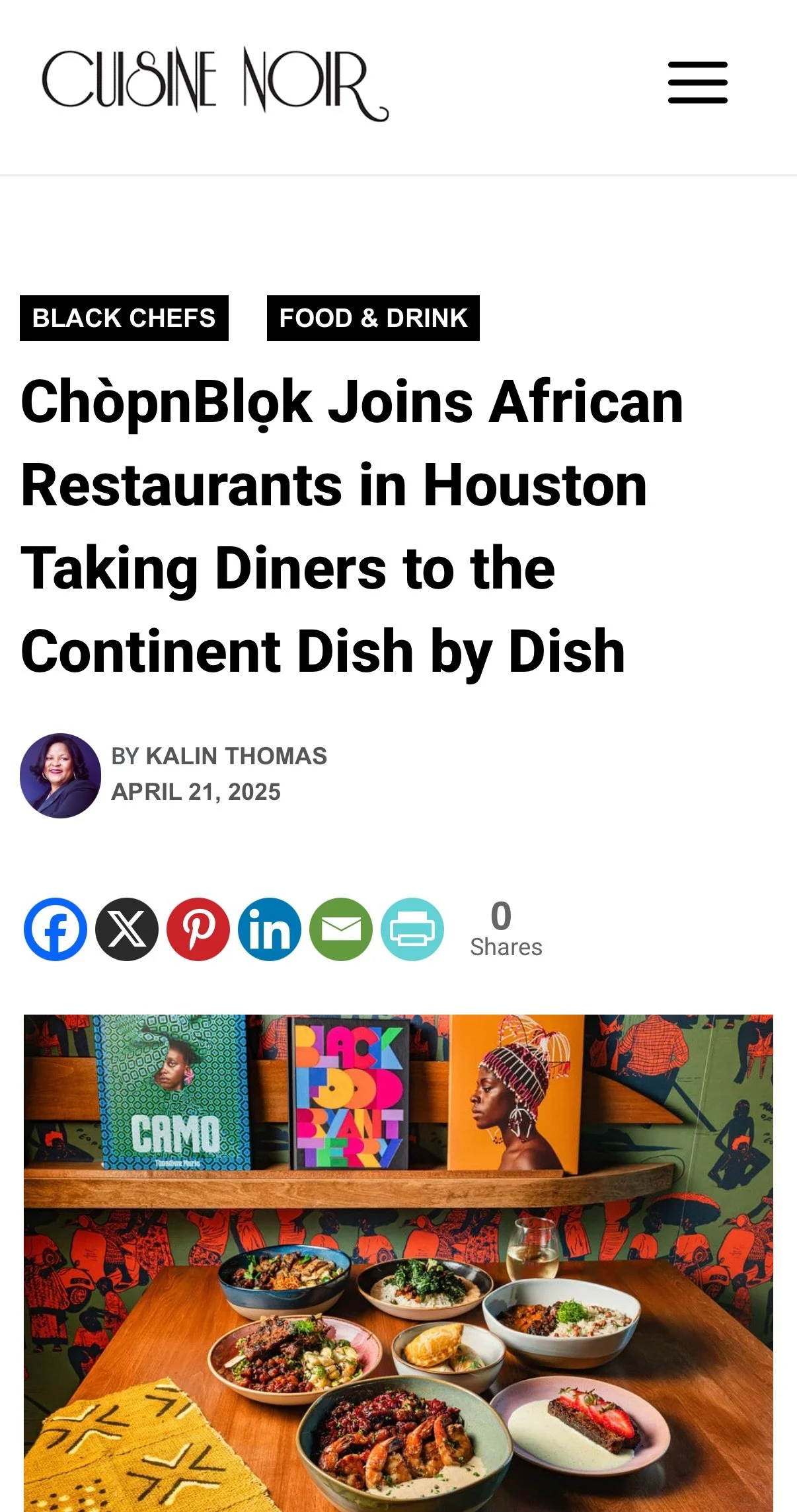  "Cuisine Noir" x ChopnBlok