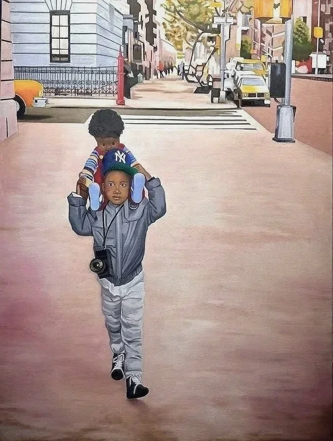             Bright Moments, 2022   48” x 36” oil on canvas 