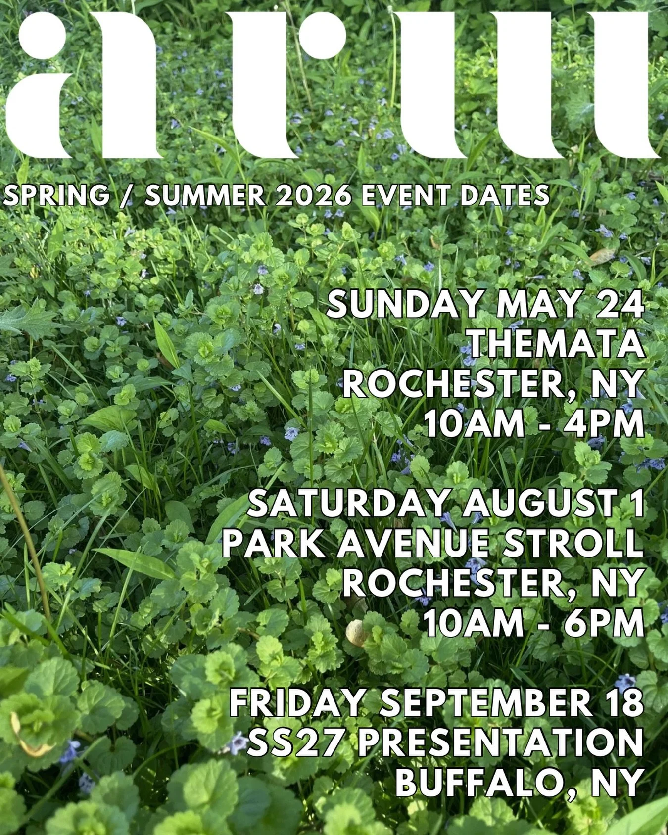 ☀️ Spring / Summer Event Dates ☀️

Sunday May 24th &bull; @themata145 

Saturday August 1st &bull; @parkavenuemerchants 

Friday September 1st &bull; 👀