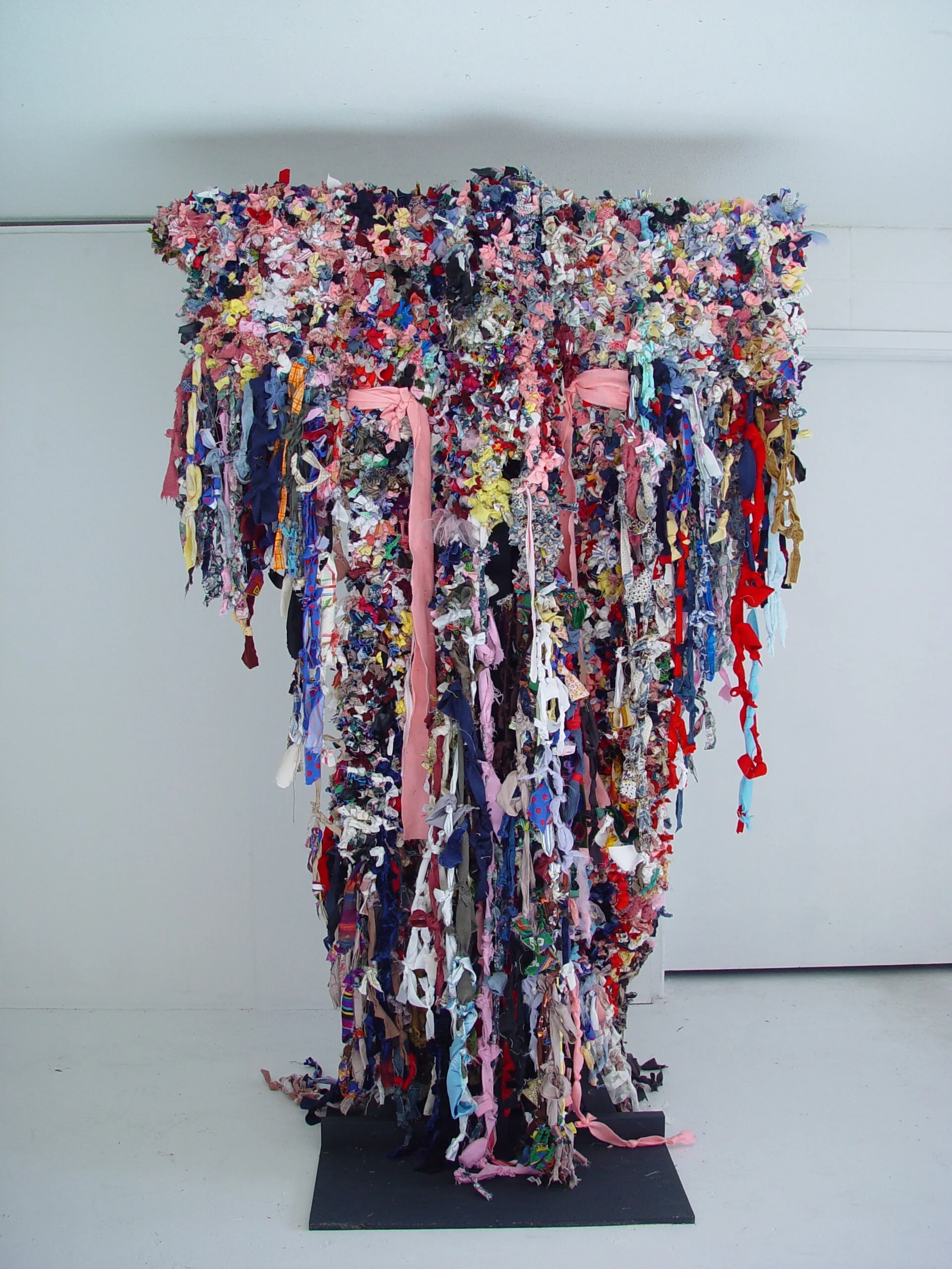   Dress for Today no.2 , Fabric scraps, Installation view, 2007 