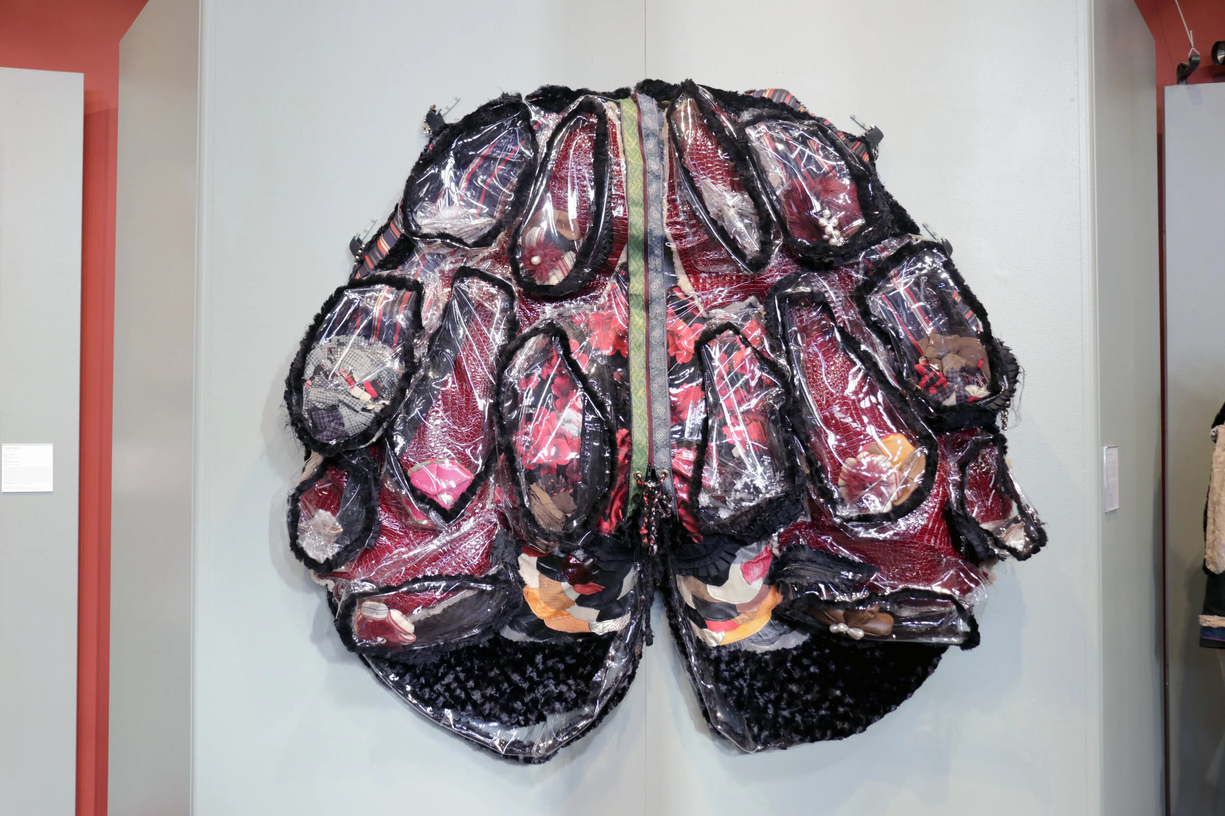   POWERLESS WING, a part of the installation “Dress for Today no.7 - The Human in the Ant Skin” , Mixed media installation, 75” x 60" x 12”, 2019 