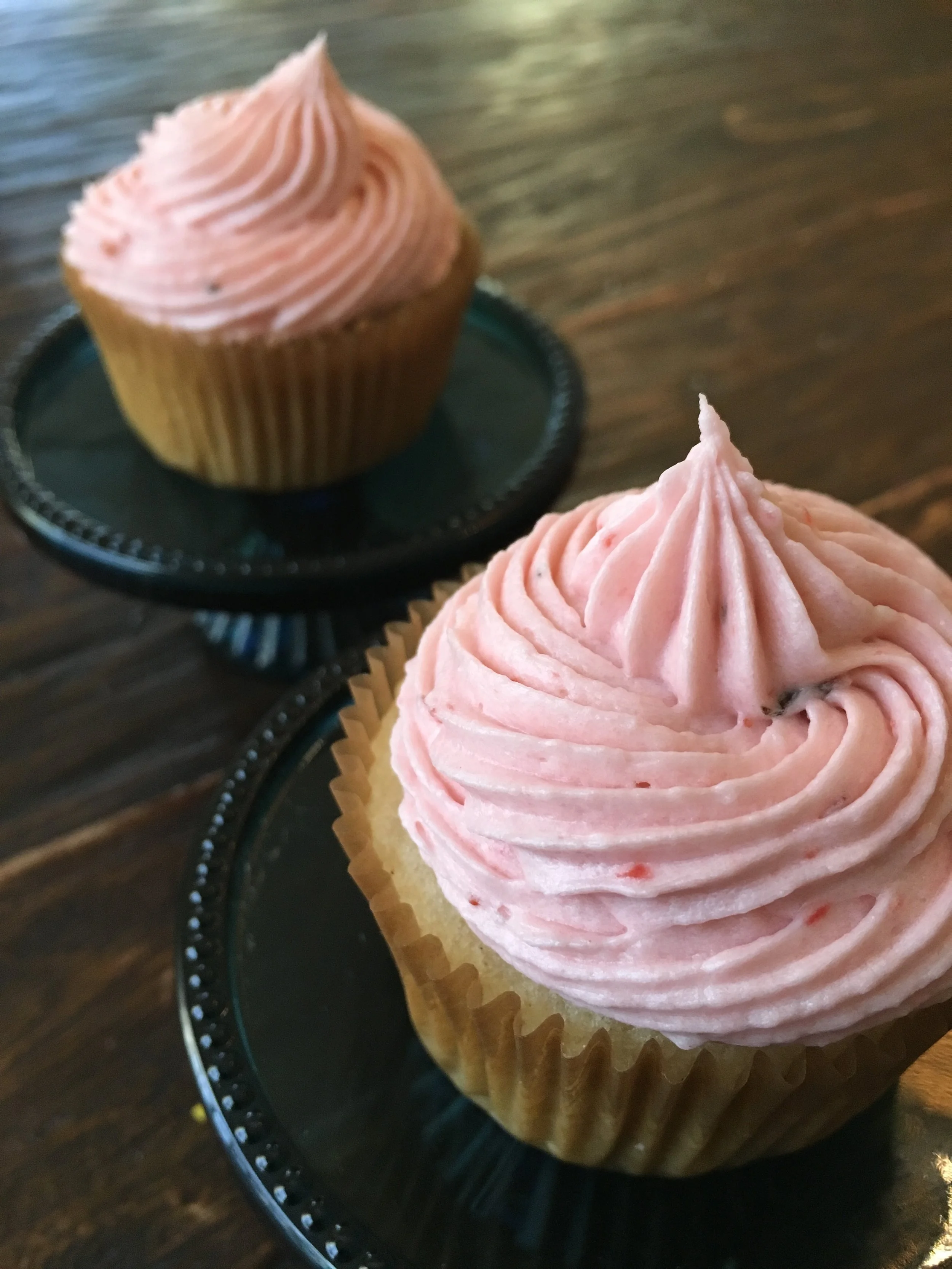Gluten and Dairy Free Strawberry-Basil Cupcakes