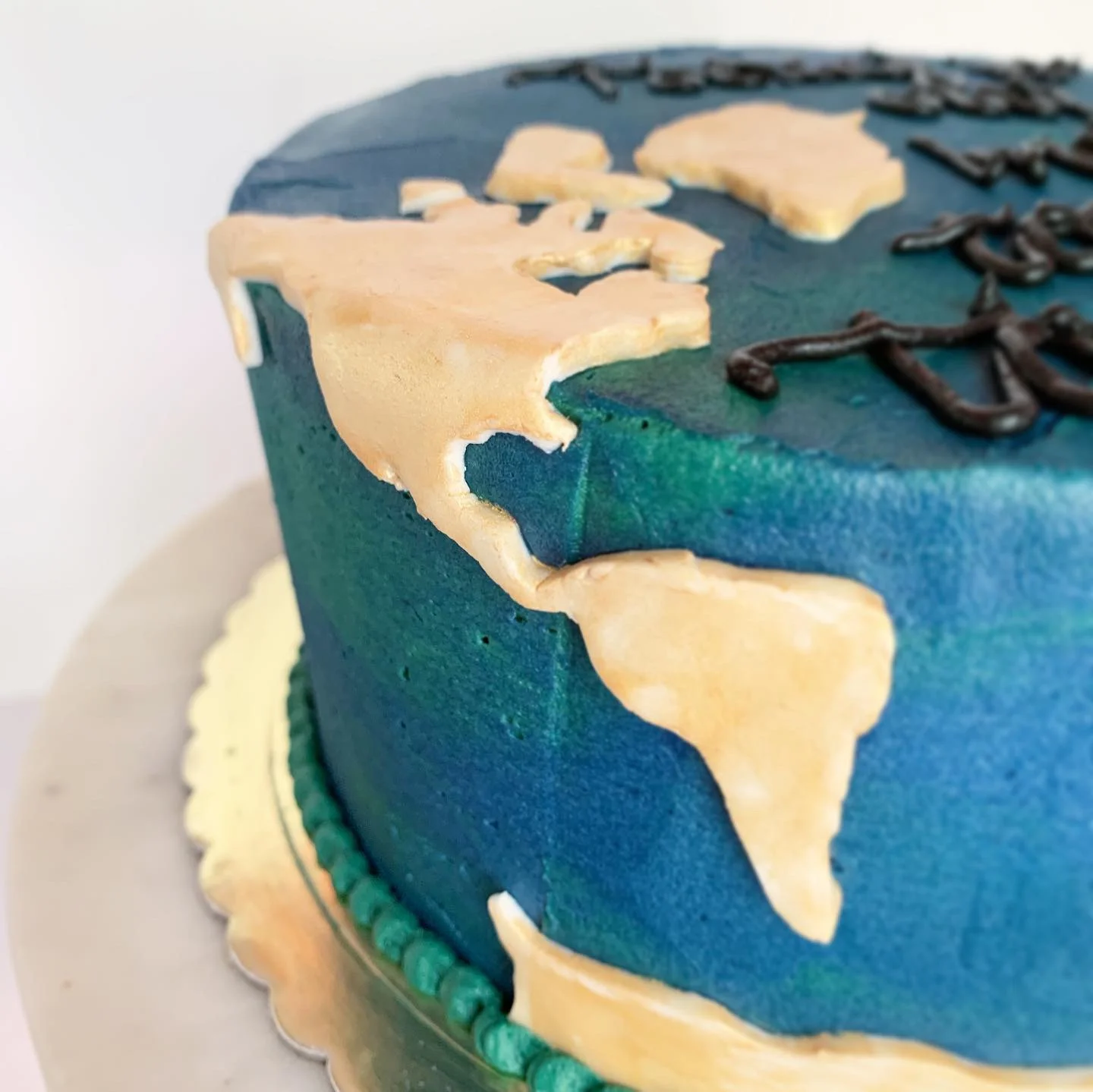 Traveling Themed "World" Cake