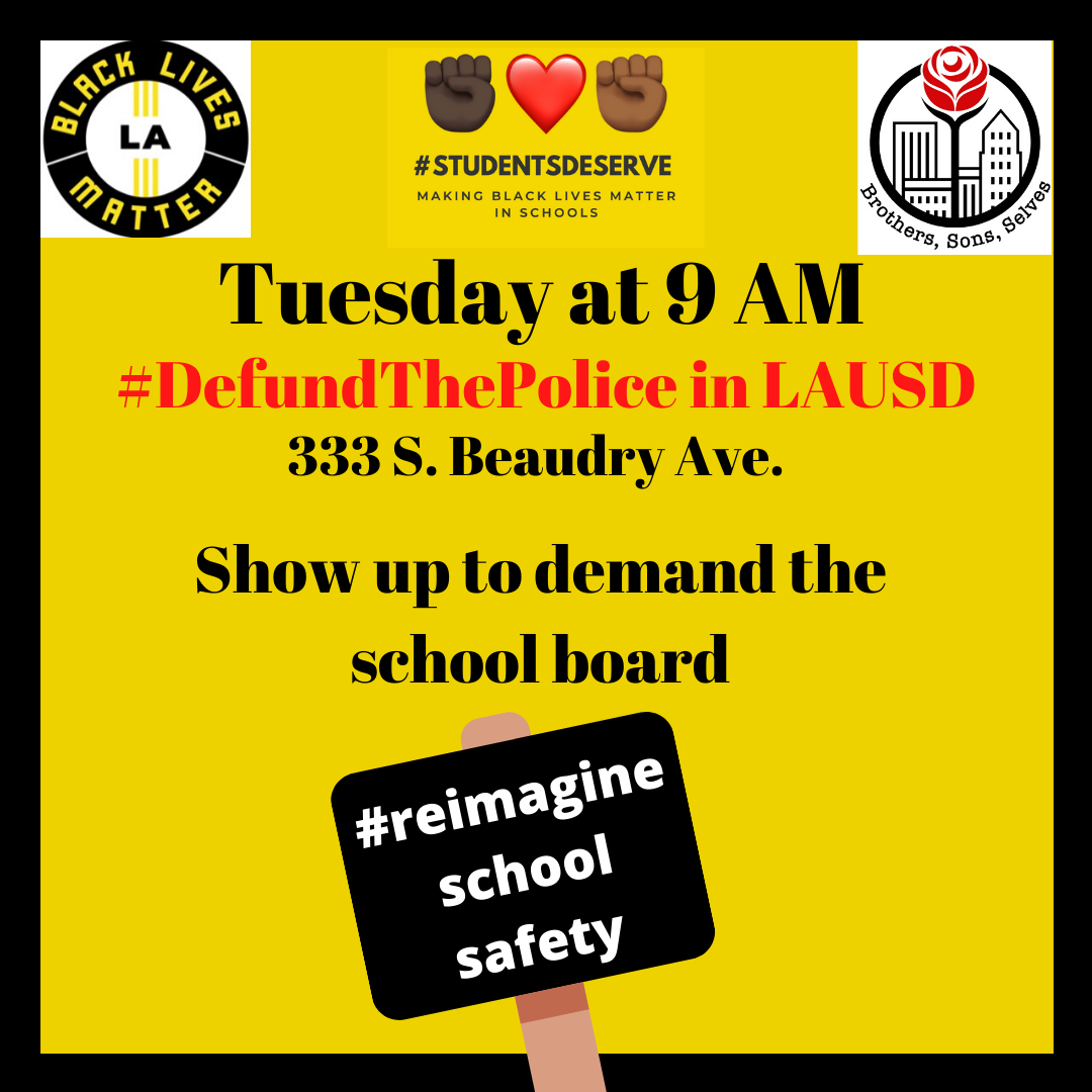 Police Don't Belong In Our Schools! Rally 6/23/2020!