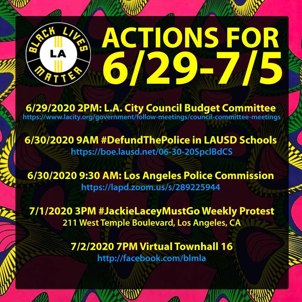 Weekly Email Highlights 6/29/2020