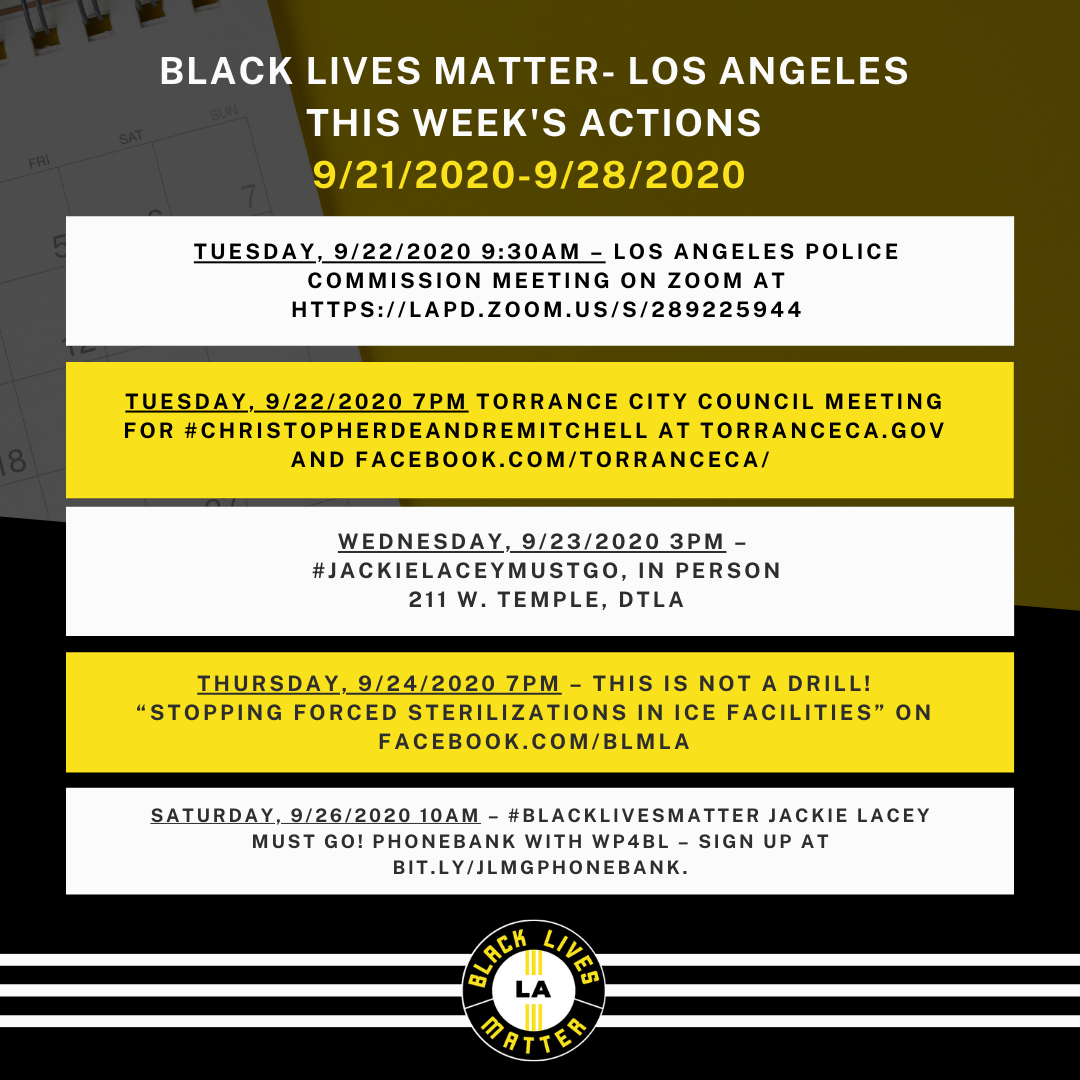 Weekly Email 9/22/2020-9/27/2020