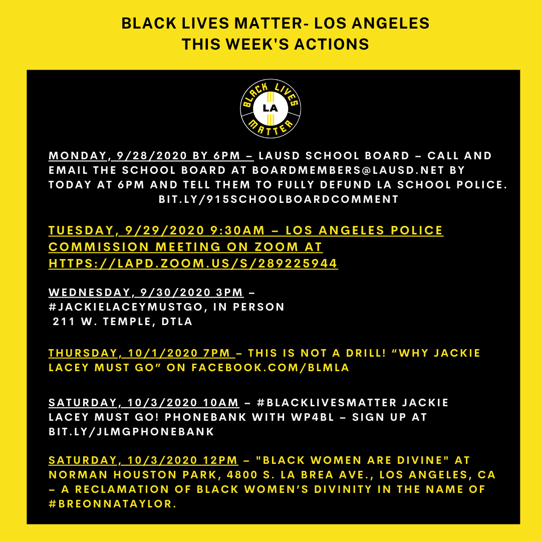Weekly Email Highlights (9/28-10/5/2020)