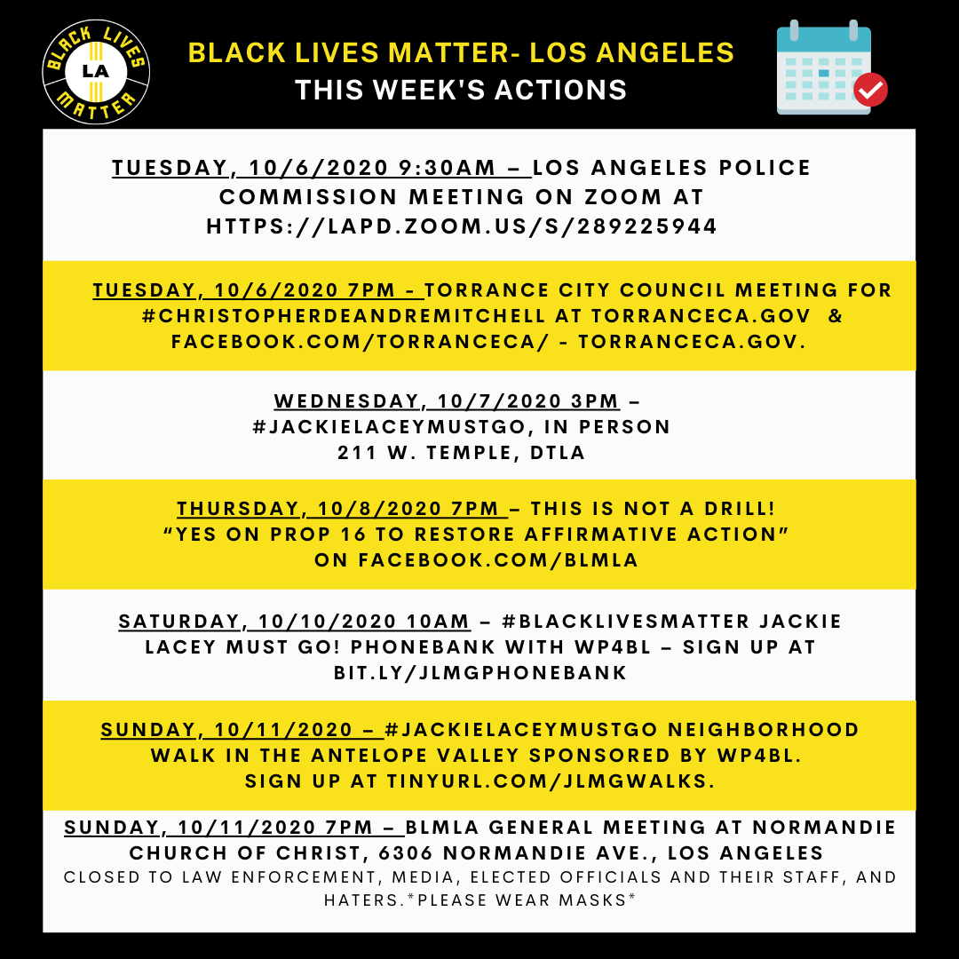 Weekly Email Highlights 10/5-10/12/2020