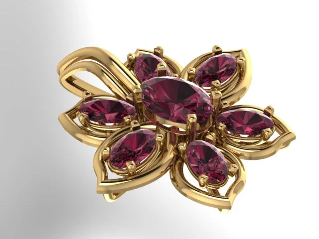 garnet pendant