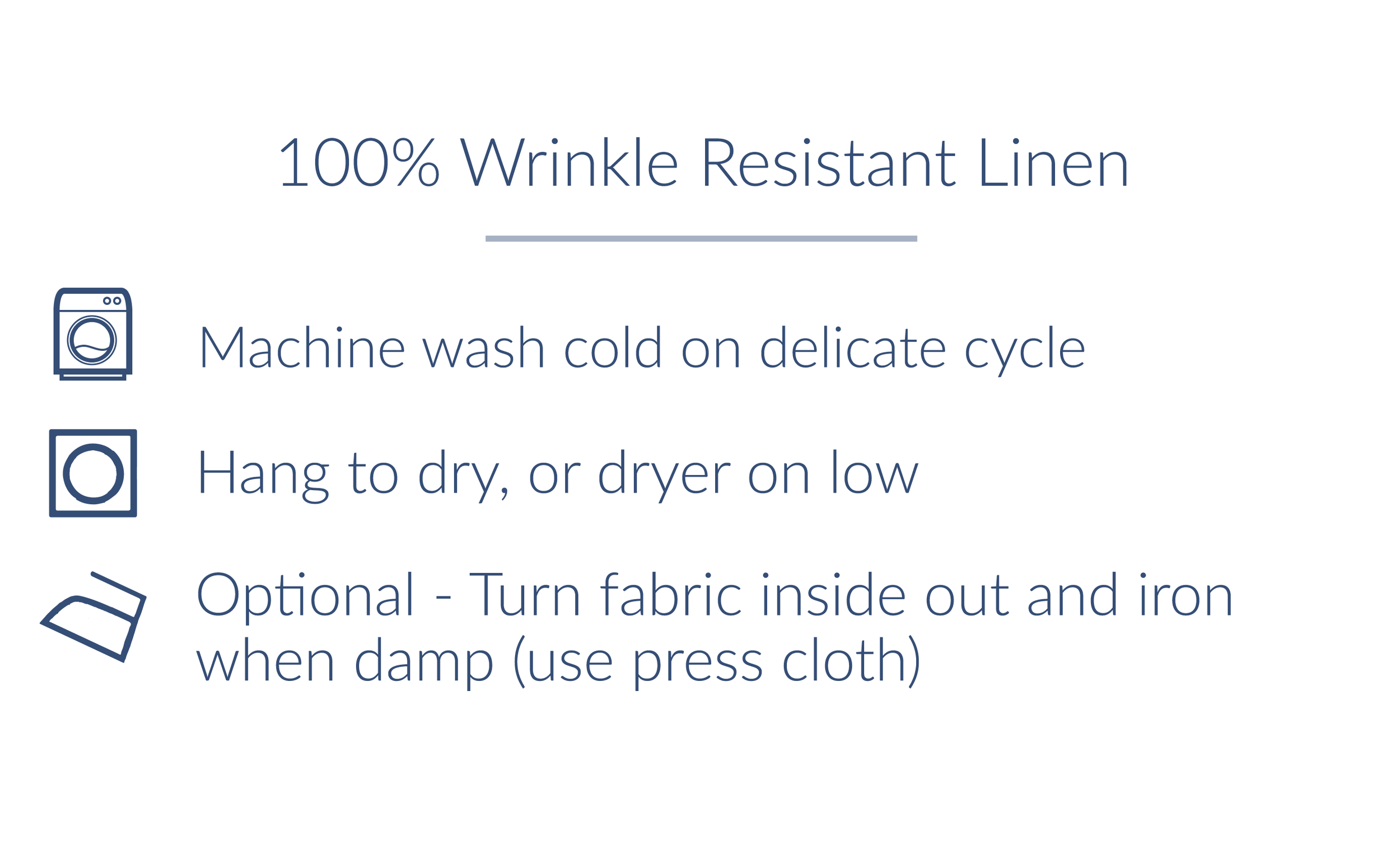 Product Care — Fridaze - The Original Wrinkle-Resistant Linen Collection
