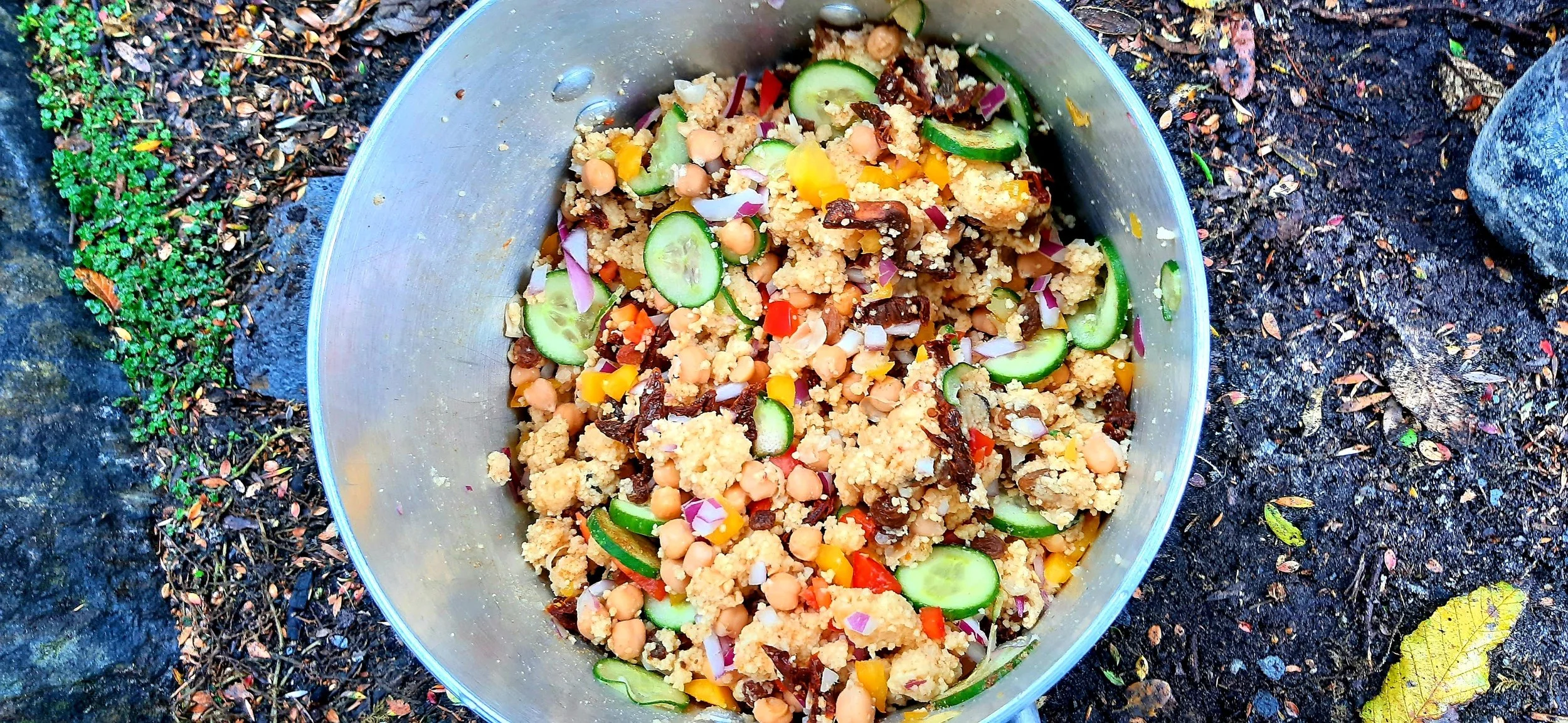 Lemon Chickpea &amp; Quinoa Hiking Salad