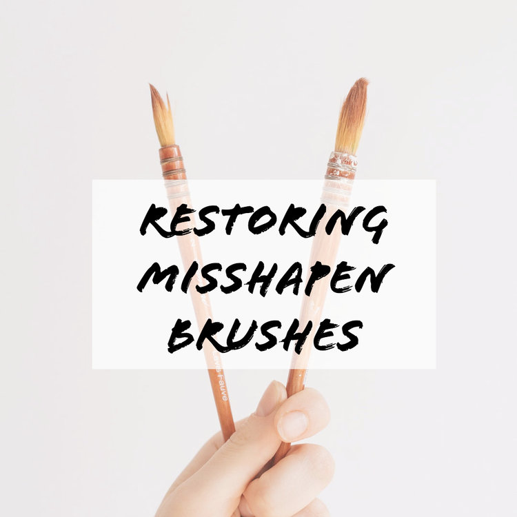 How I restore paint brushes with stray bristles — Artoholic Studio