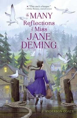 Kids' Book of the Week The Many Reflections of Miss Jane Deming by J. Anderson Coats I can't say enough about this book, which is based on the real history of the Mercer Girls, who in the 1860s sailed from the East Coast around the horn to a bustling logging town on Puget Sound. The fictional Jane Deming is an eleven-year-old girl living with her young stepmother and little brother, all of whom are grappling with the Civil War death of the family patriarch. Eager to seek opportunity elsewhere, they head west with stars in their eyes. Initially disillusioned by the muddy streets and rough manners of frontier Seattle, Jane’s self-reliance comes to the fore and she eventually falls in love with her new home. Many Reflections more than withstands comparison with the classic Little House on the Prairie , and the local setting—at one point Jane commutes to school by canoe across Lake Washington—makes it even more special. (ages 8 to 14) —James