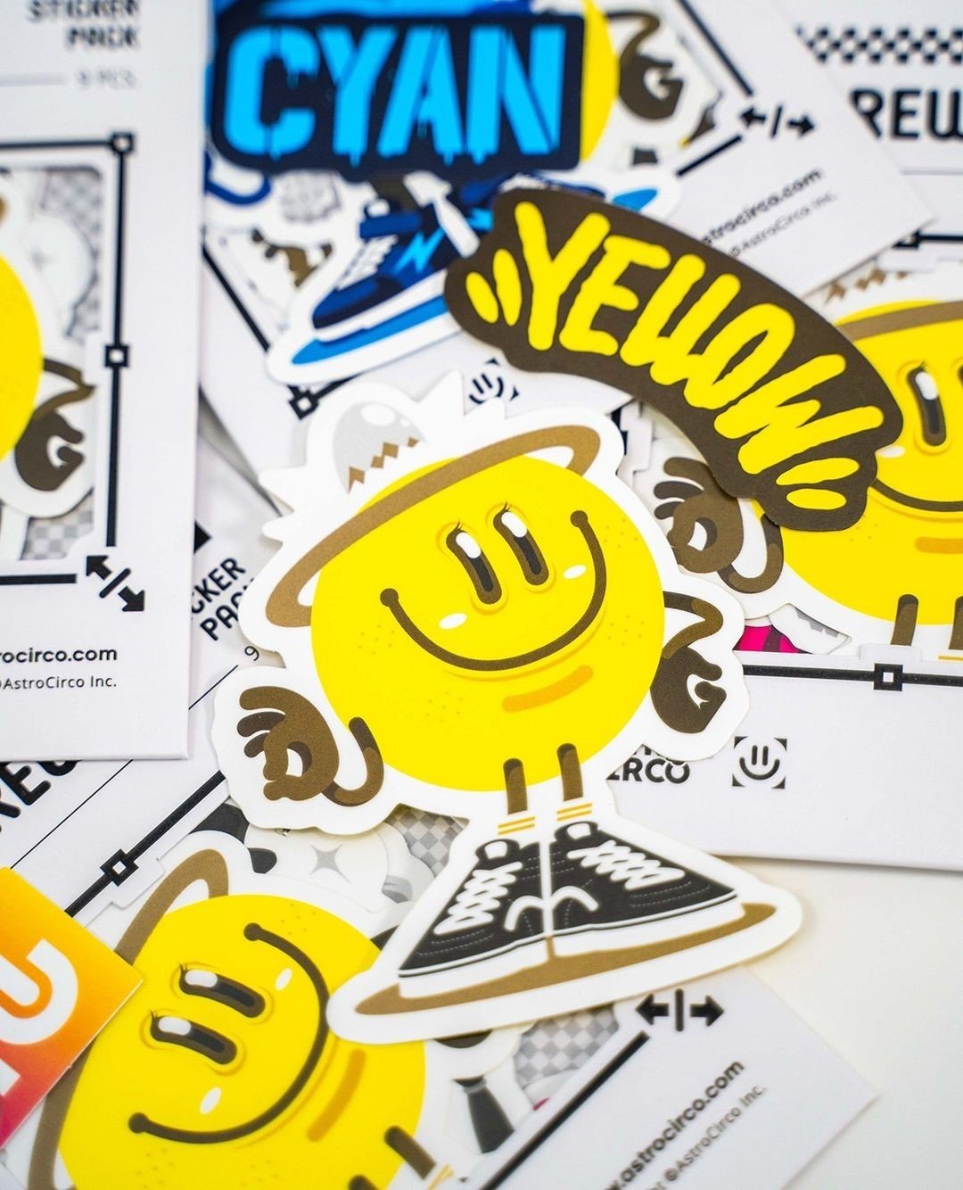 Our cutest INK CREW character, YELLOW.⁠
Smiling yolk is ok. 😀👌⁠
The new sticker pack is now available on our shop. ⁠
Also, you can find them at THE WELL Mr. SUPRISE artist station. ⁠
.⁠
.⁠
.⁠
#astrocircostudio #CMYK #INK #adobe #behance #graphicdes