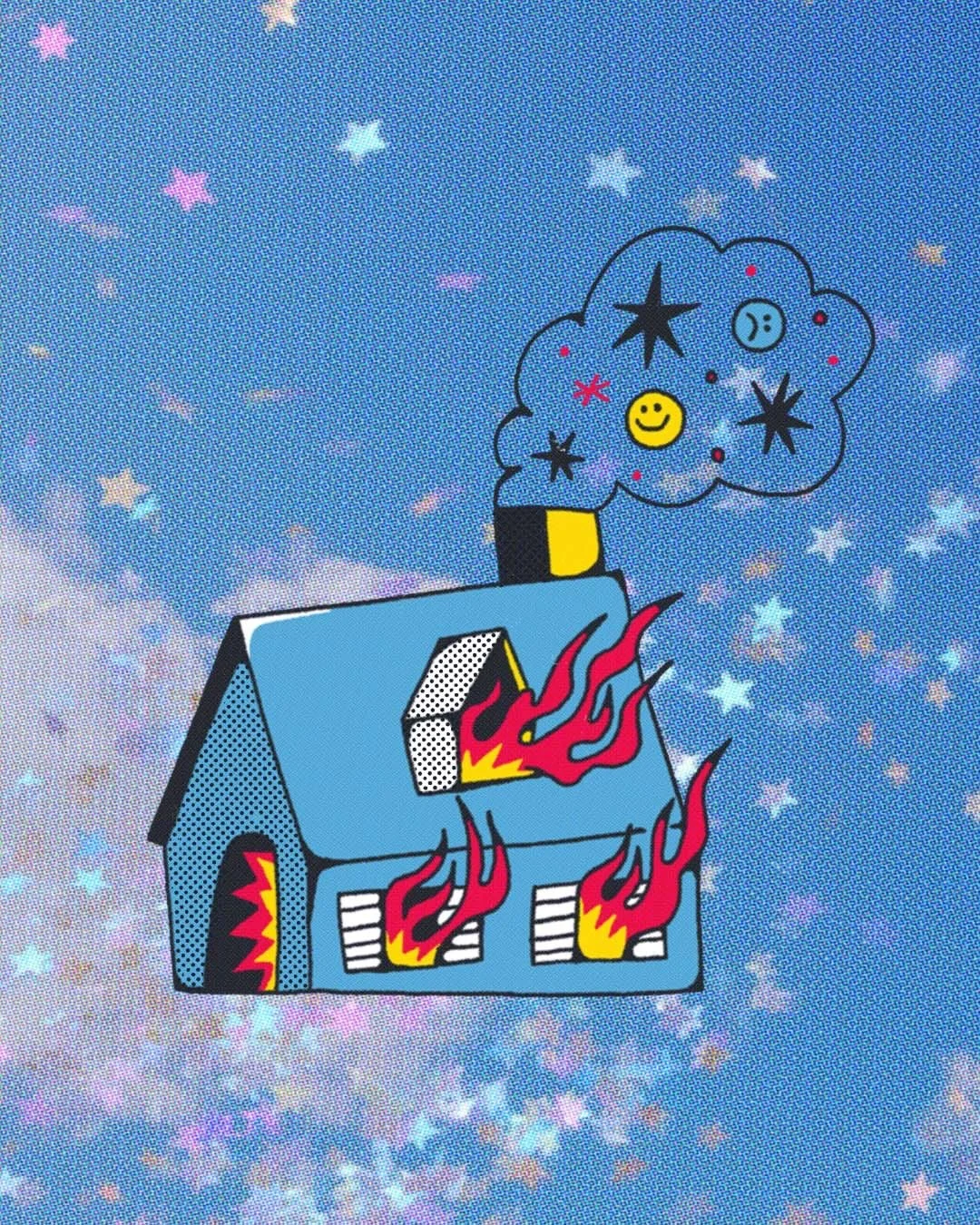 02. CHIMNEY 🔥
Something magical is coming out of the chimney.
Don&rsquo;t worry about the rest. ✨ @peachtober 
.
.
.
#peachtober #peachtober26 #peachtober26chimney