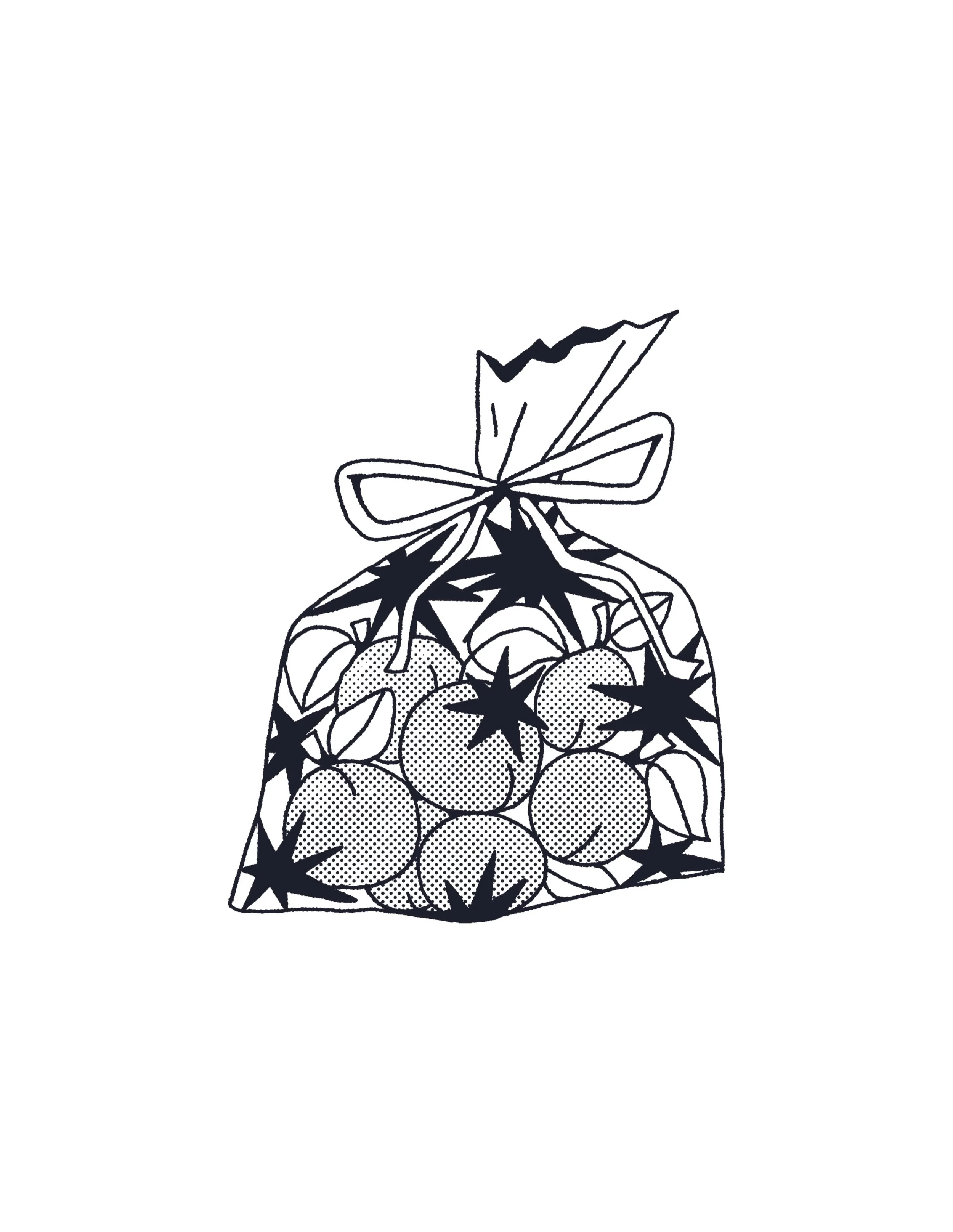 06. PLUM 🍑
A little bag of good things. @peachtober 
.
.
.
#peachtober #peachtober26 #peachtober26plum