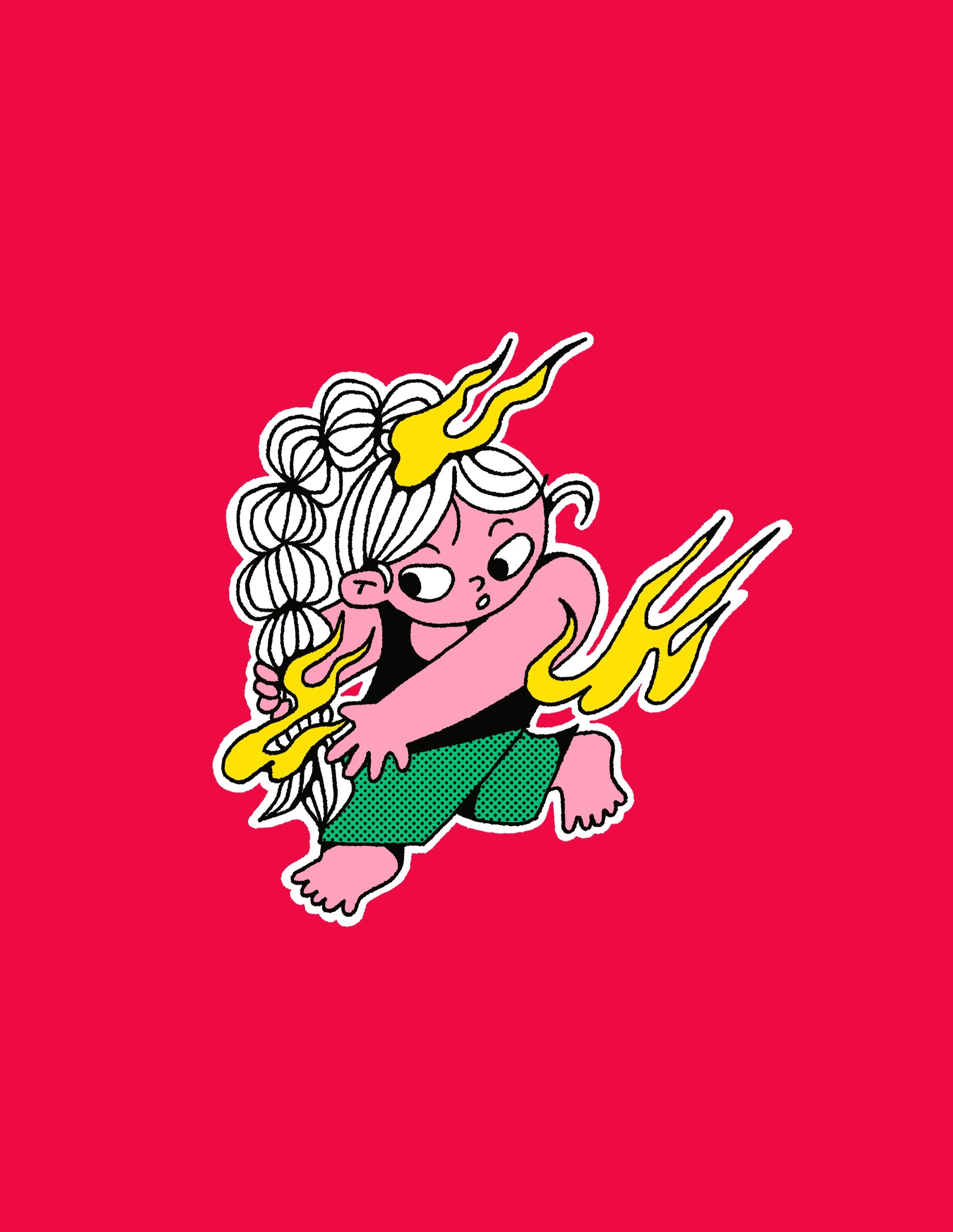 17. BRAID 🔥

Bad hair day? More like a power-up. @peachtober 
.
.
.
#peachtober #peachtober26 #peachtober26braid