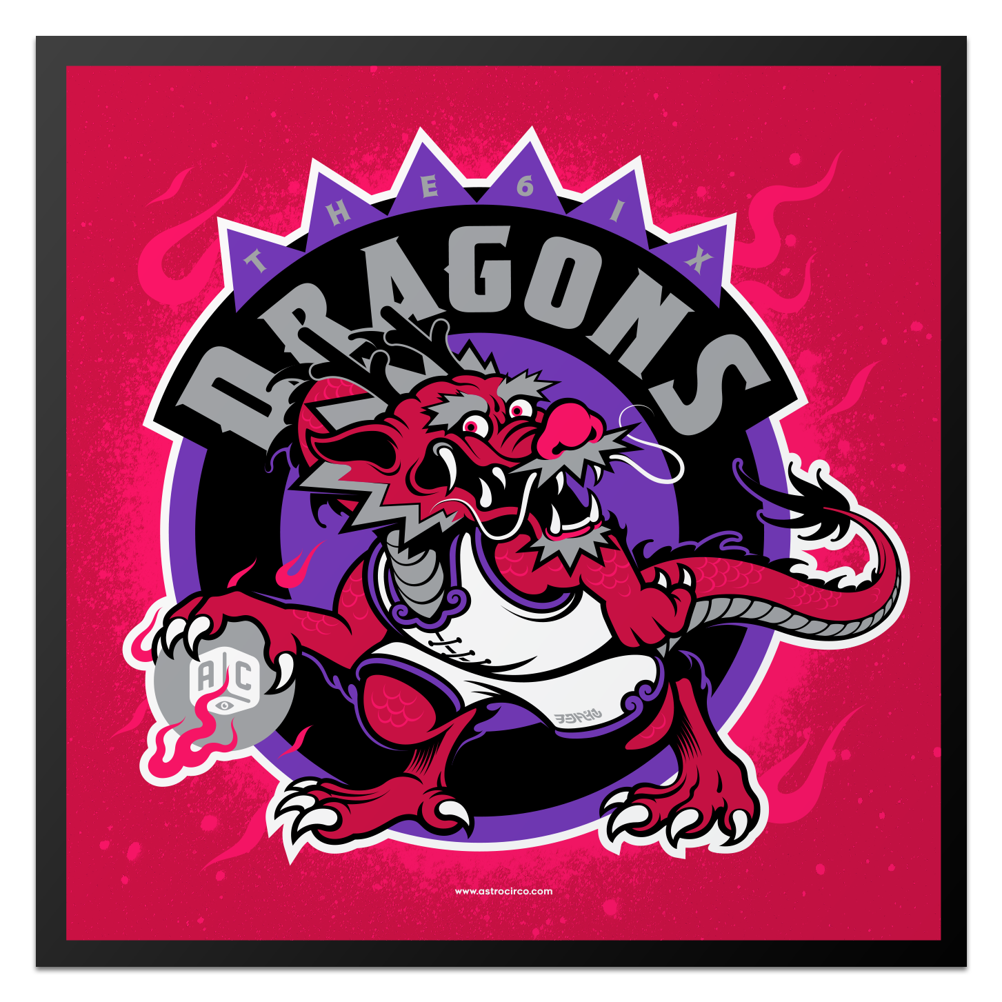 The 6ix Dragon Gaint Stiker