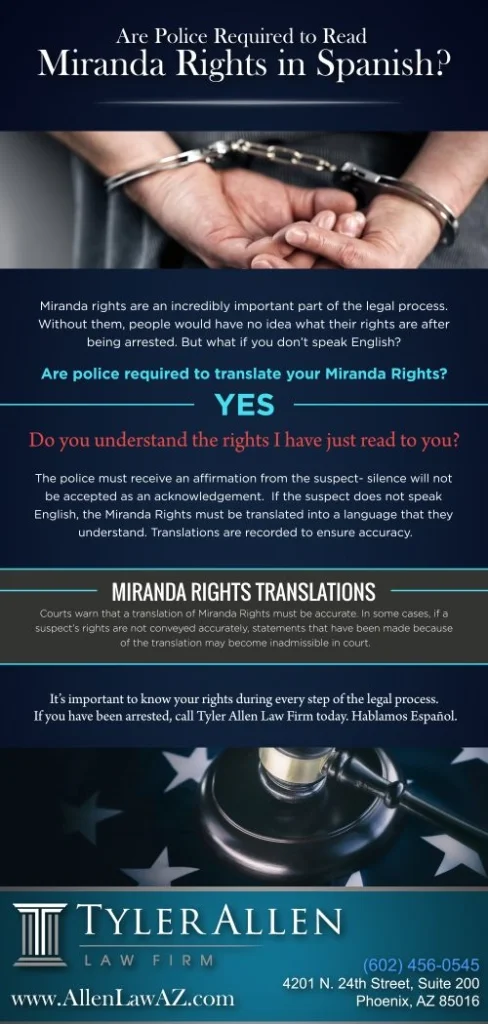 Are Police Required to Read Miranda Rights in Spanish? [Infographic] | Blog