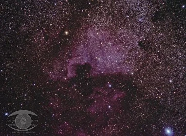 North American and Pelican Nebula and Deneb.48 minutes of 120 second exposures @ ISO 1600