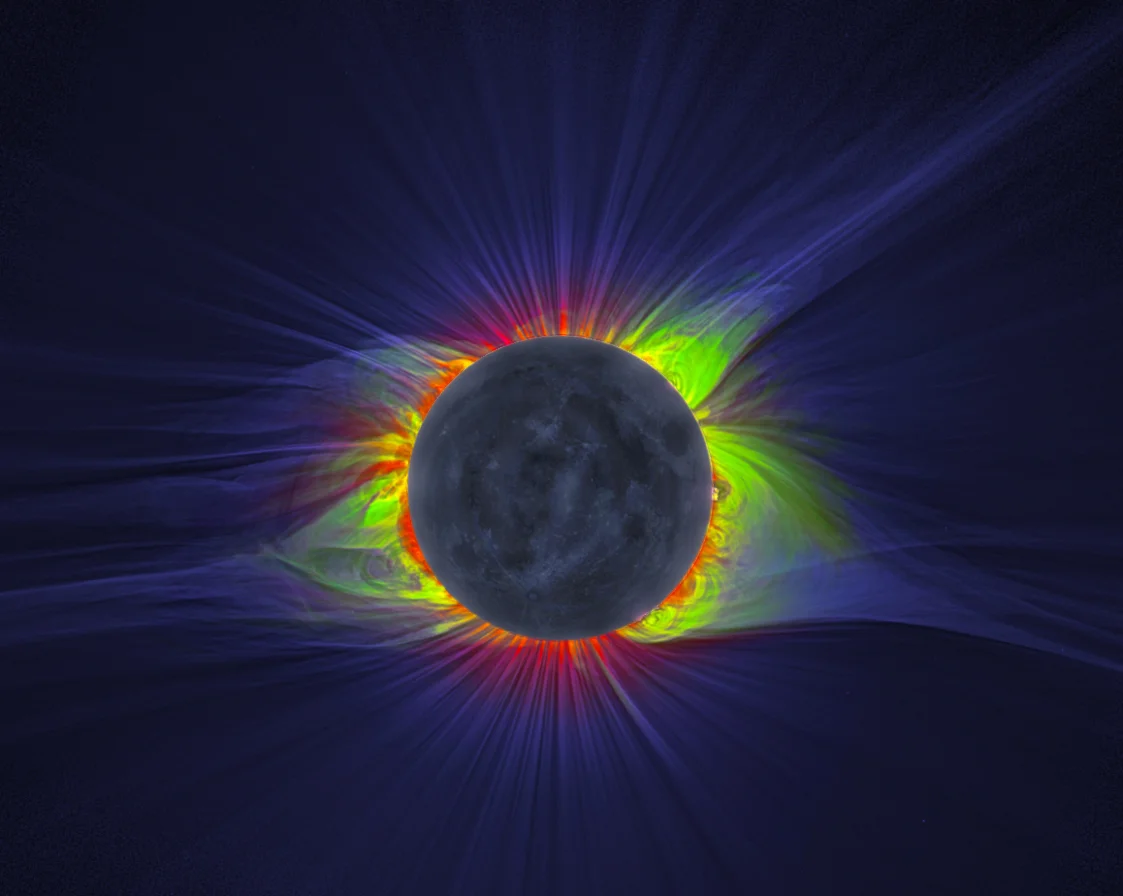 Picture credit: © S. Habbal, M. Druckmueller, J. Judson, A. Ding and the solar Sherpas