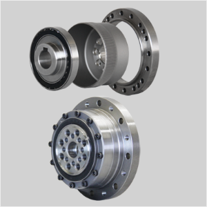 Strain wave gearIt is a new type of gear which is widely used in industrial robots. There is no backlash.
