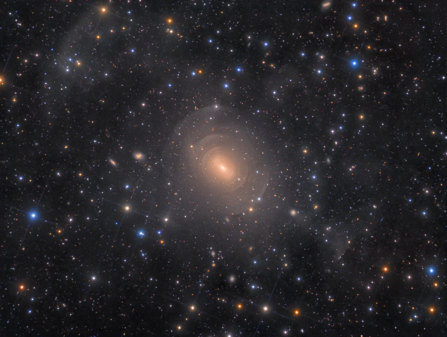 Shells of Elliptical Galaxy NGC 3923 in Hydra, by Rolf Wahl OlsenWinner: Galaxies