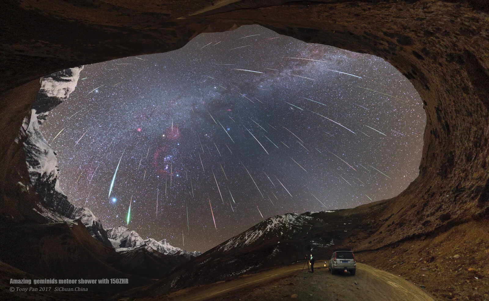 Image by 杨 潘Amazing geminid meteor shower with 150+ZHR The Geminids are considered one of the best meteor showers every year because the individual meteors are bright, and the peak can see meteors stream across the sky at rates as high as 120 meteor…