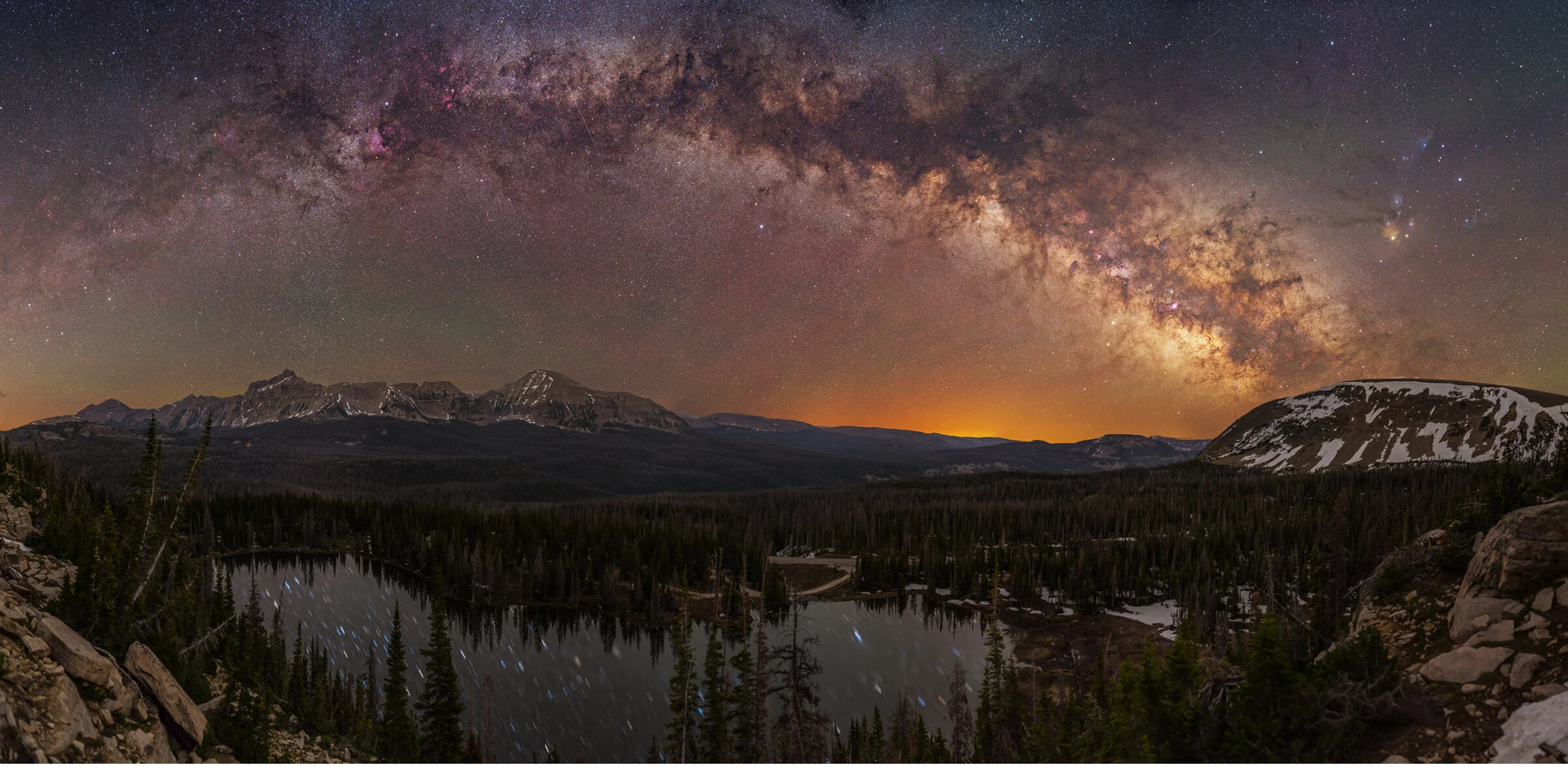 Slip sliding away  Ever seen/heard a MASSIVE rockslide at night? One of the more terrifying and awesome things I've experienced. I'm standing on this cliff taking the exposures for this image (complete darkness and very quiet) when I hear what sound…