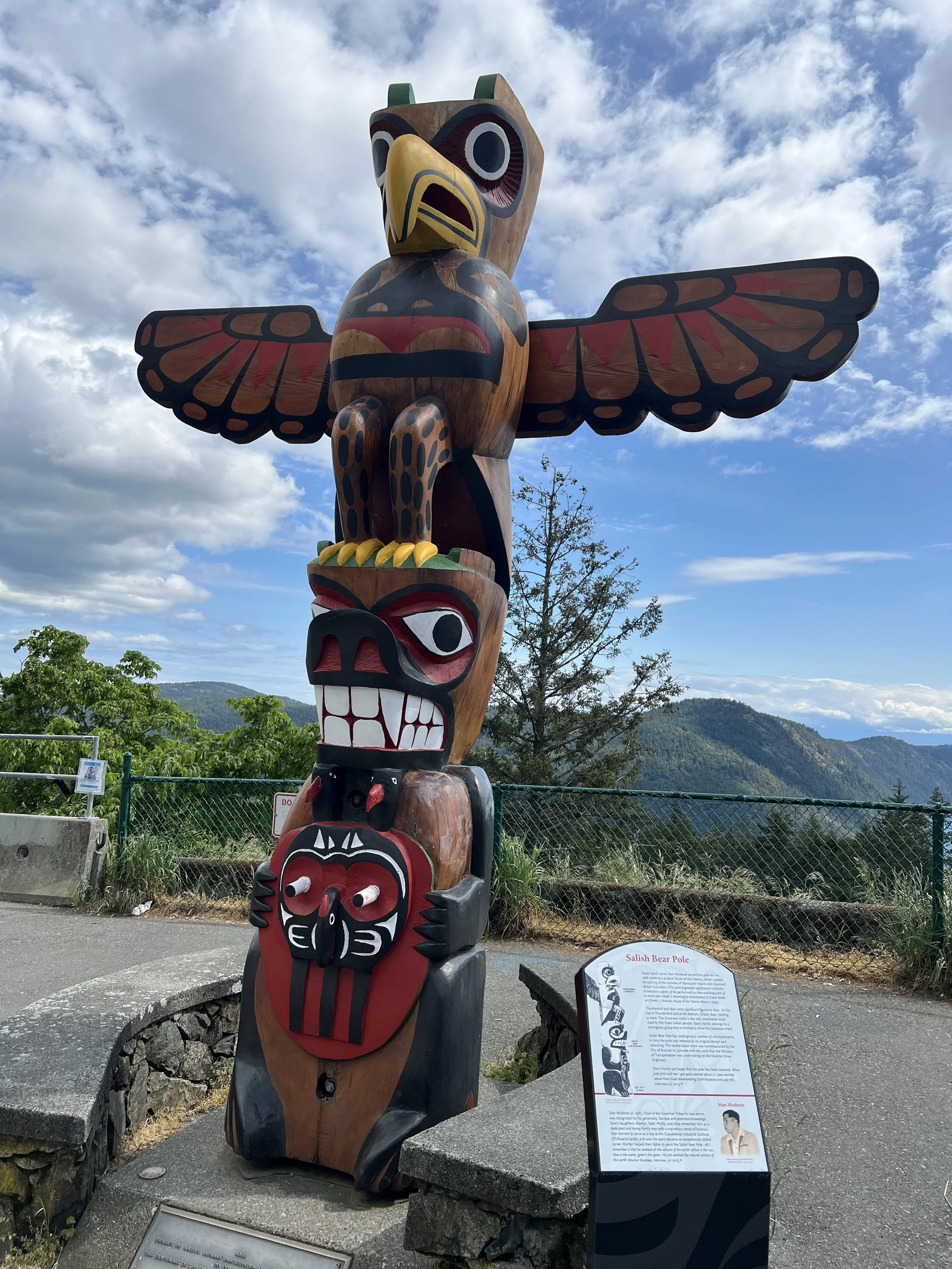 Cowichan valley is full of totems. It was amazing to see how much representation the native tribes had throughout the island, far beyond what I see represented in the states. 