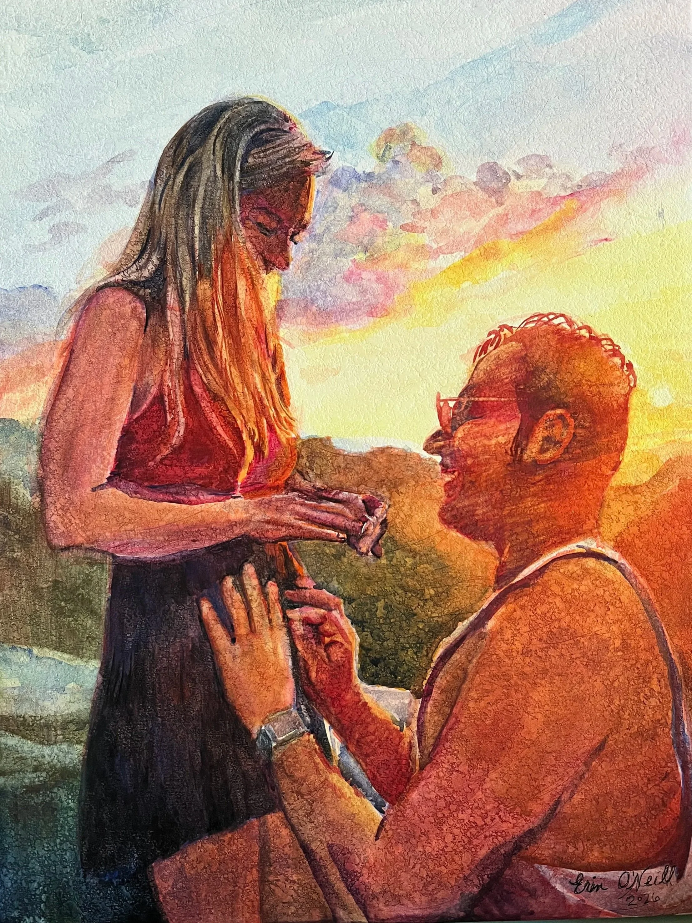 9x12 Engagement Portrait