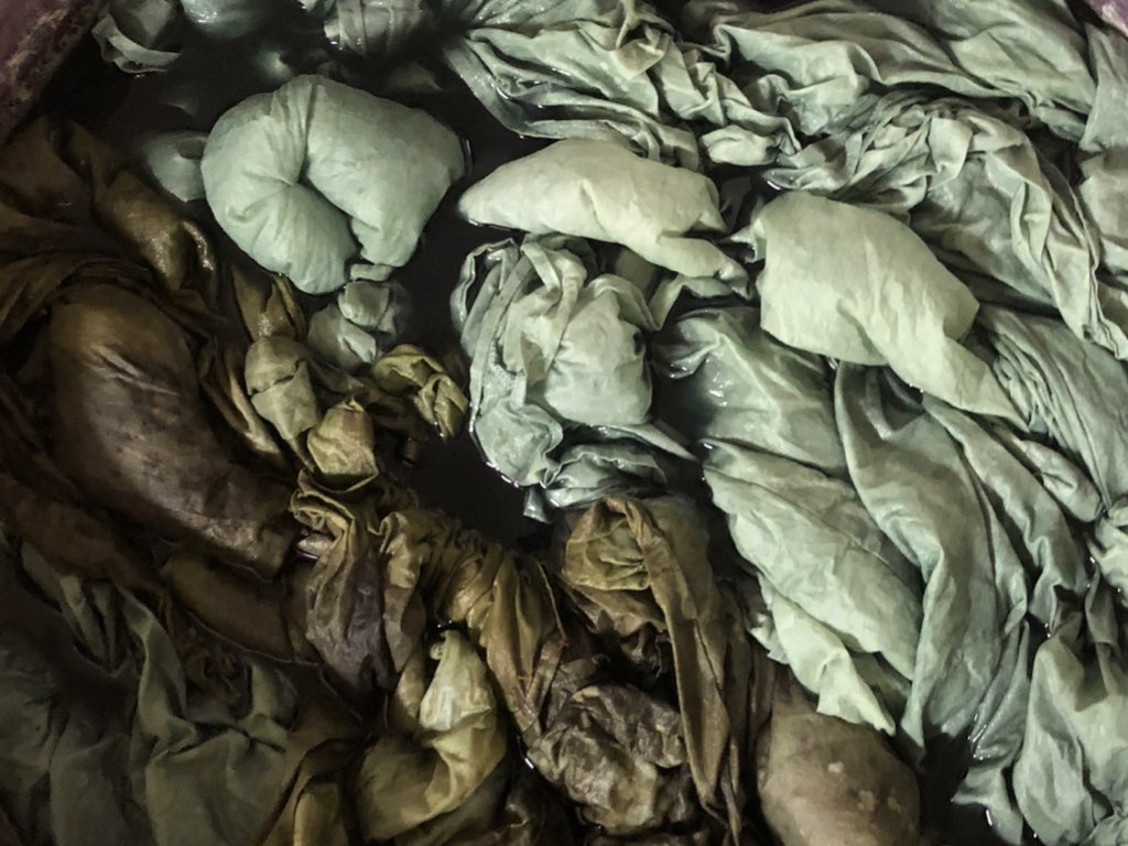 Mayan pigment bath