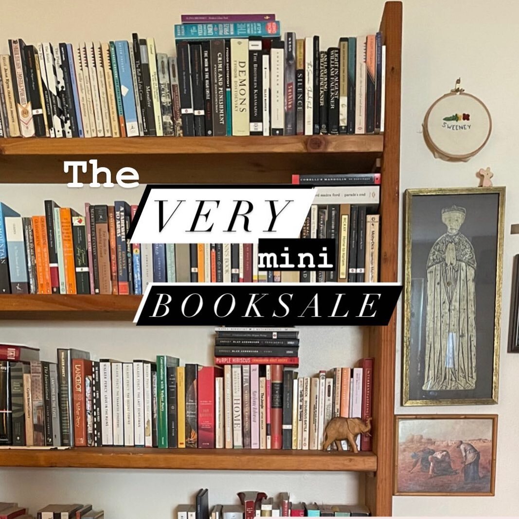 In case you missed this in my stories, I&rsquo;ve been reorganizing books and am trying to make a little bit of space. So I&rsquo;m doing a little mini book sale in my stories. 

Go check it out, everything is less than $10, I haven&rsquo;t priced an