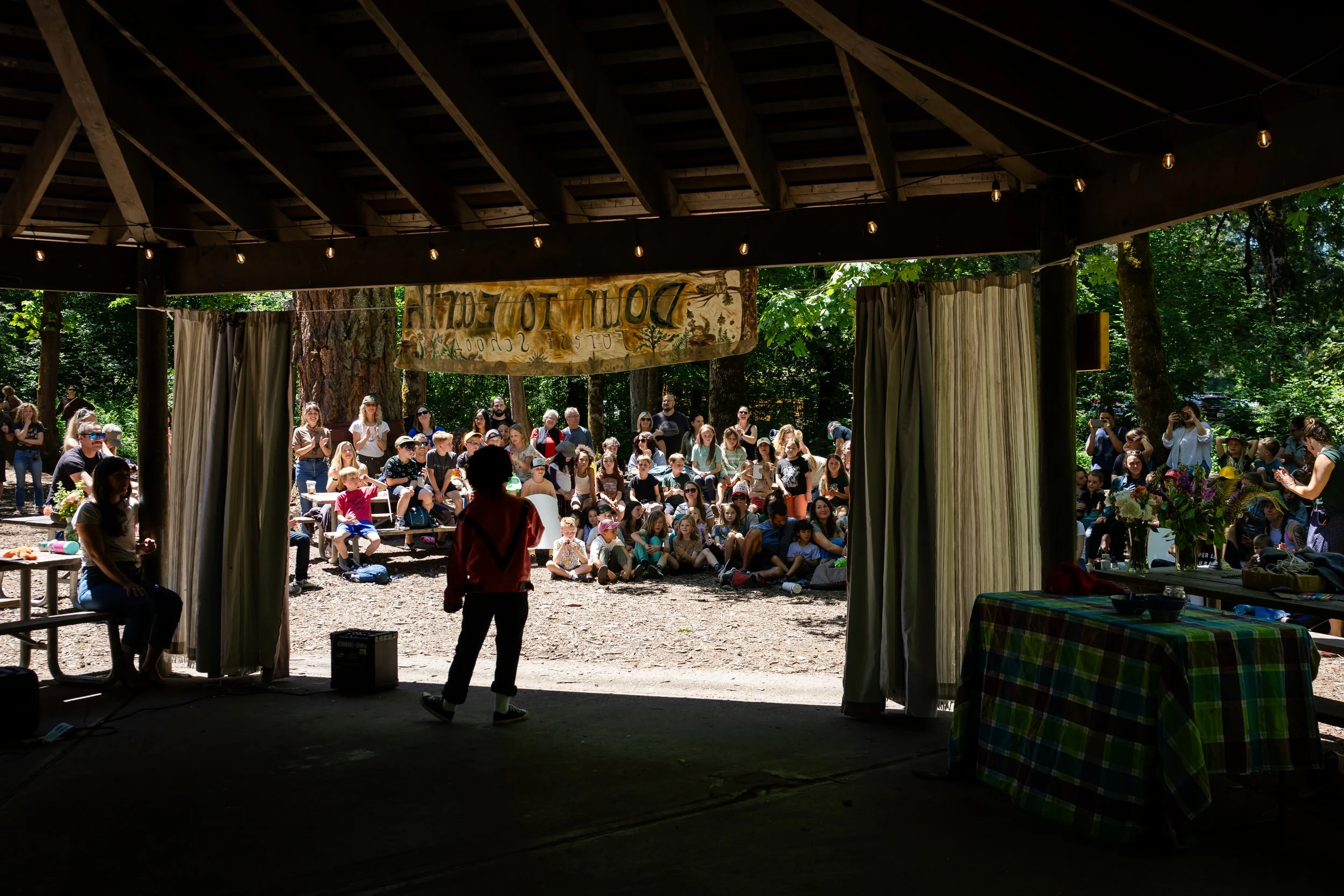 An independent alternative school community in Clackamas Lake Oswego on last day of school community celebration