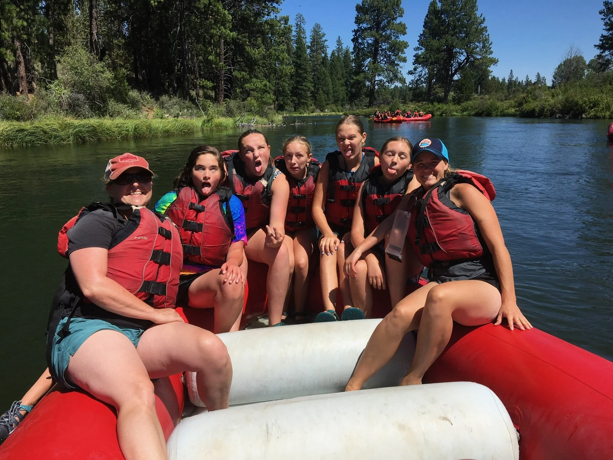 Portland Lake Oswego Clackamas middle school students on overnight rafting trip
