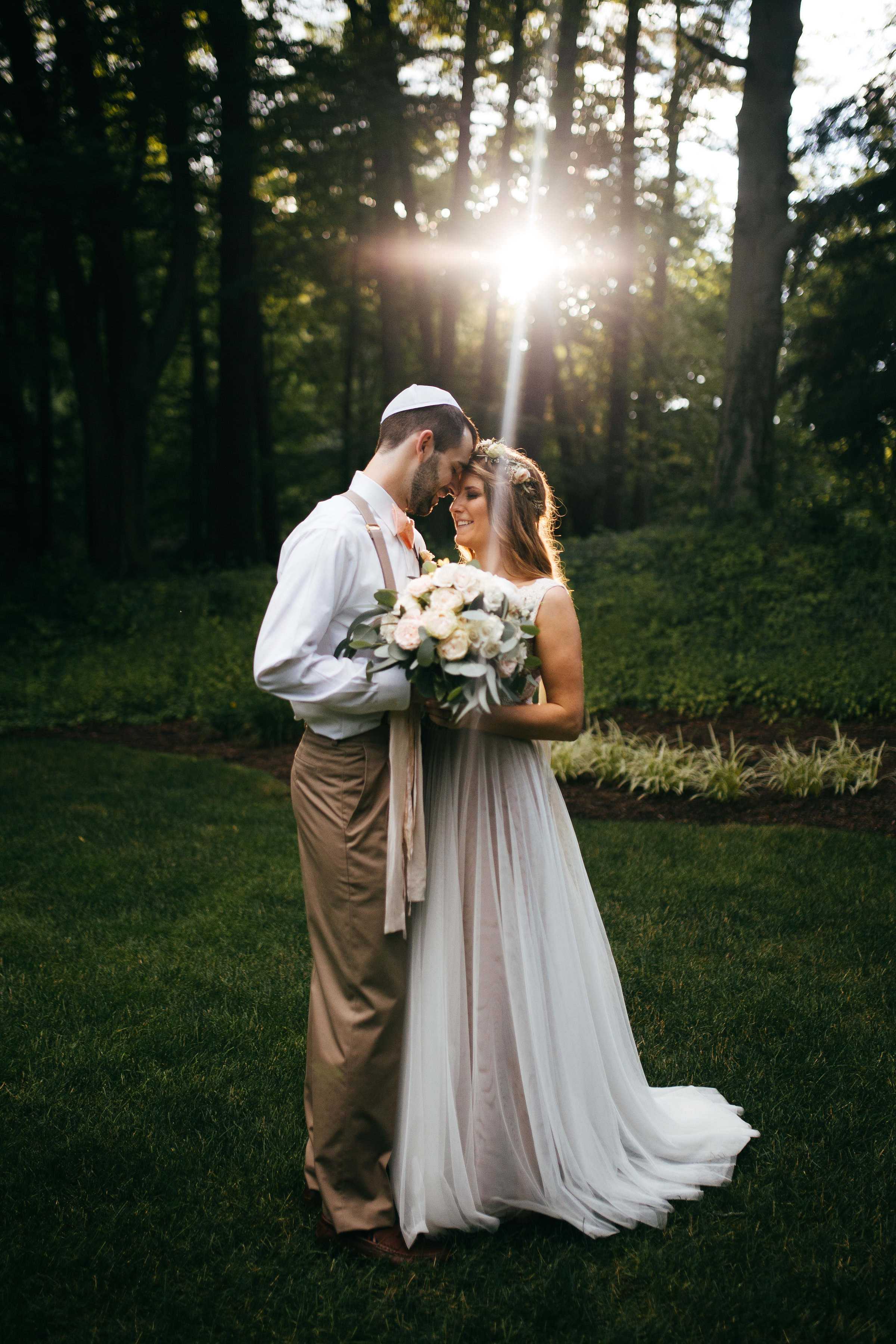 Ohio Jewish outdoor wedding