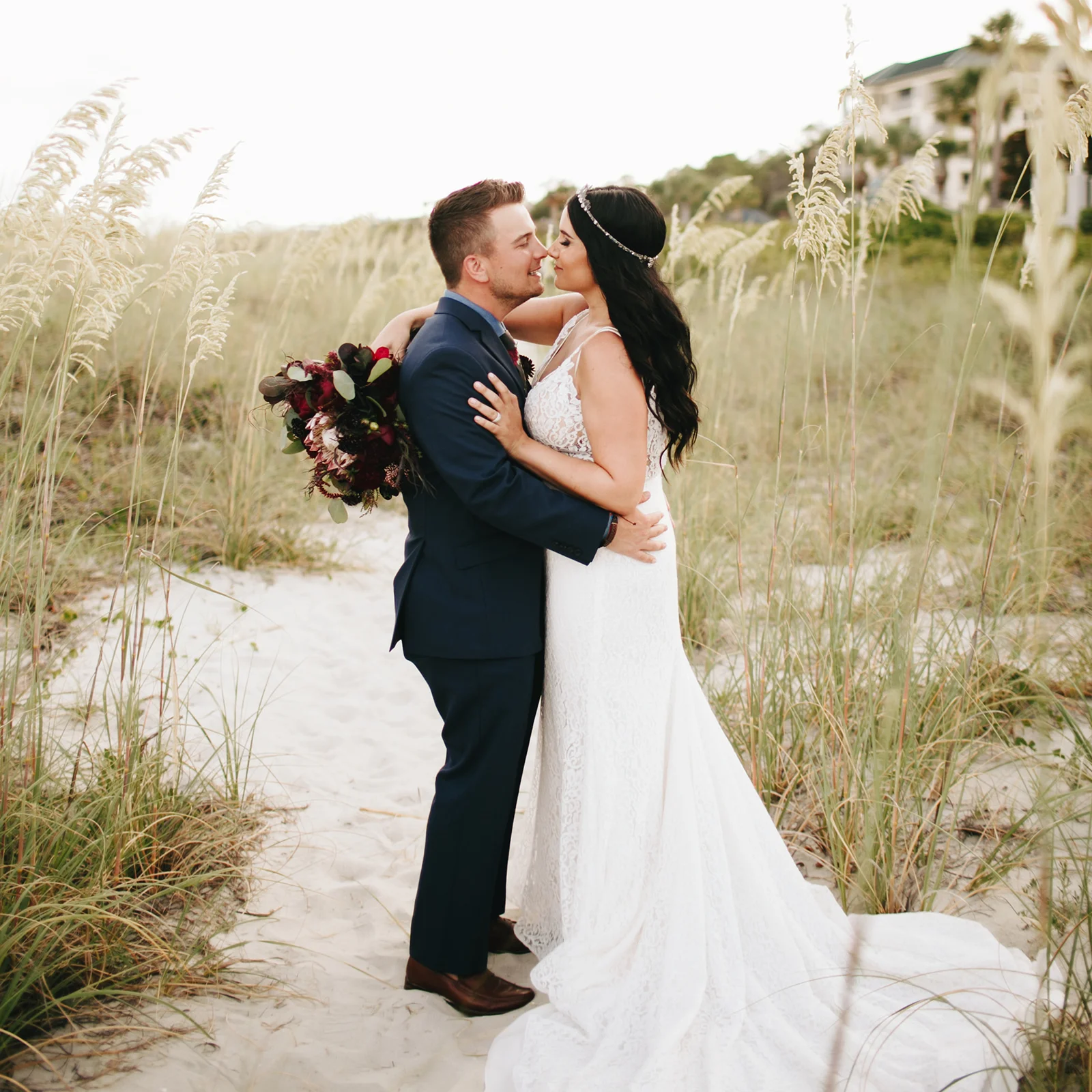 Kelly + Tyler's Boho Beach Wedding