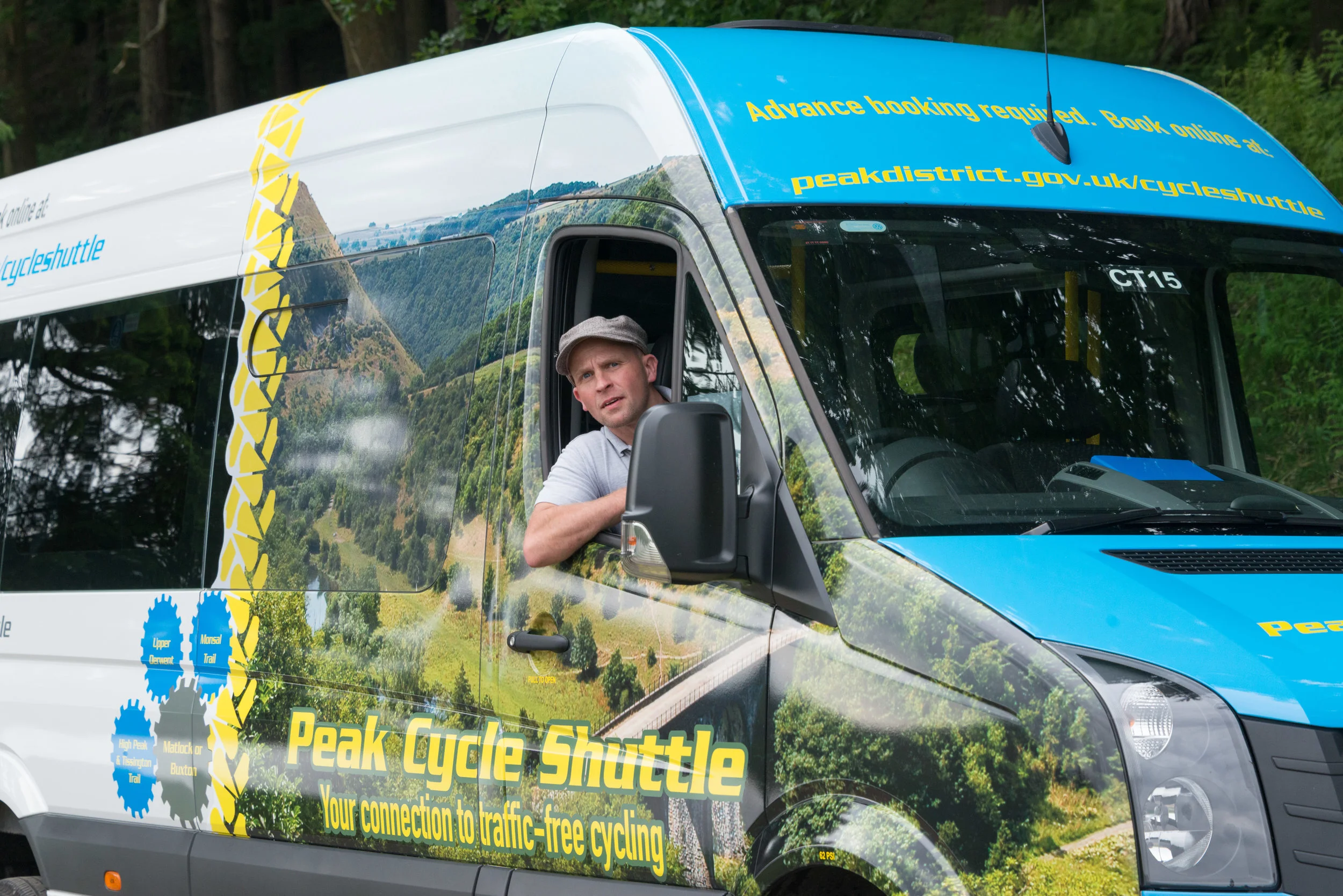 The Peak Cycle Shuttle marketing images