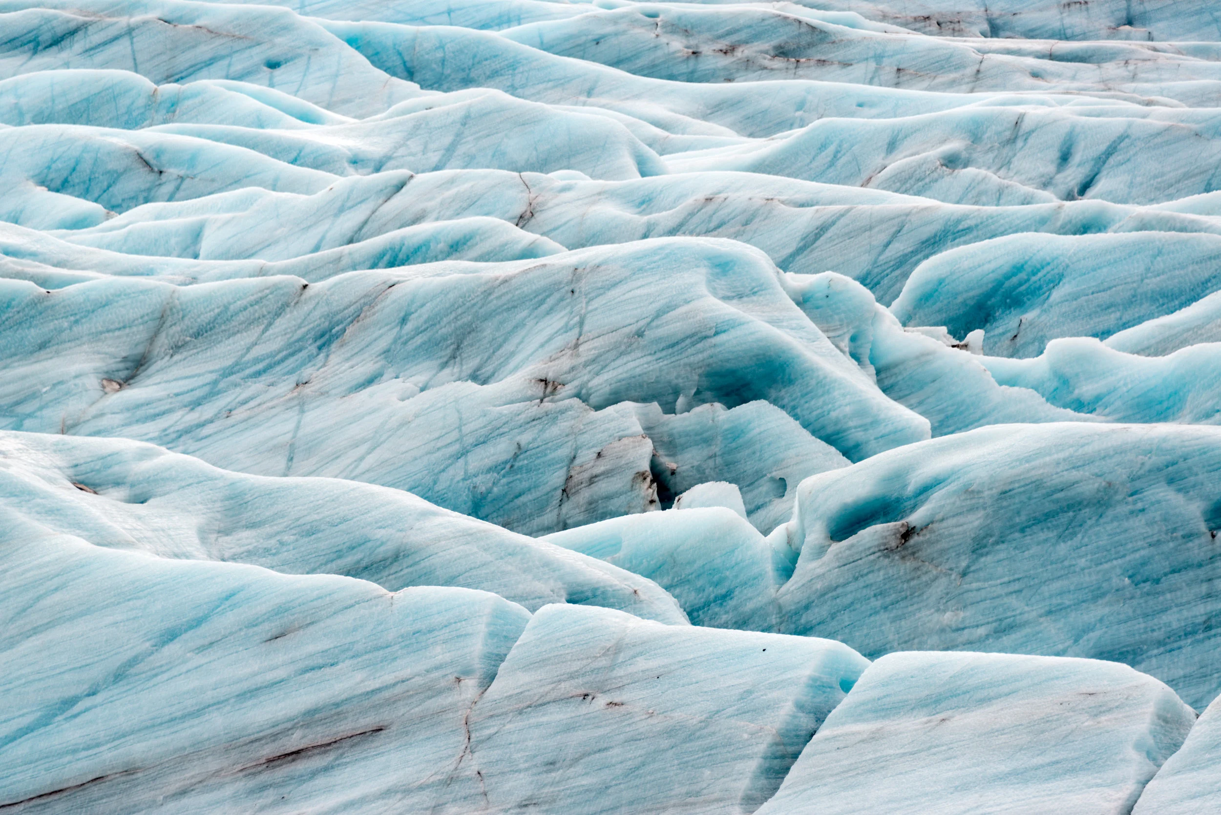 Glacier detail, near Jokulsarlon glacier lake, Iceland