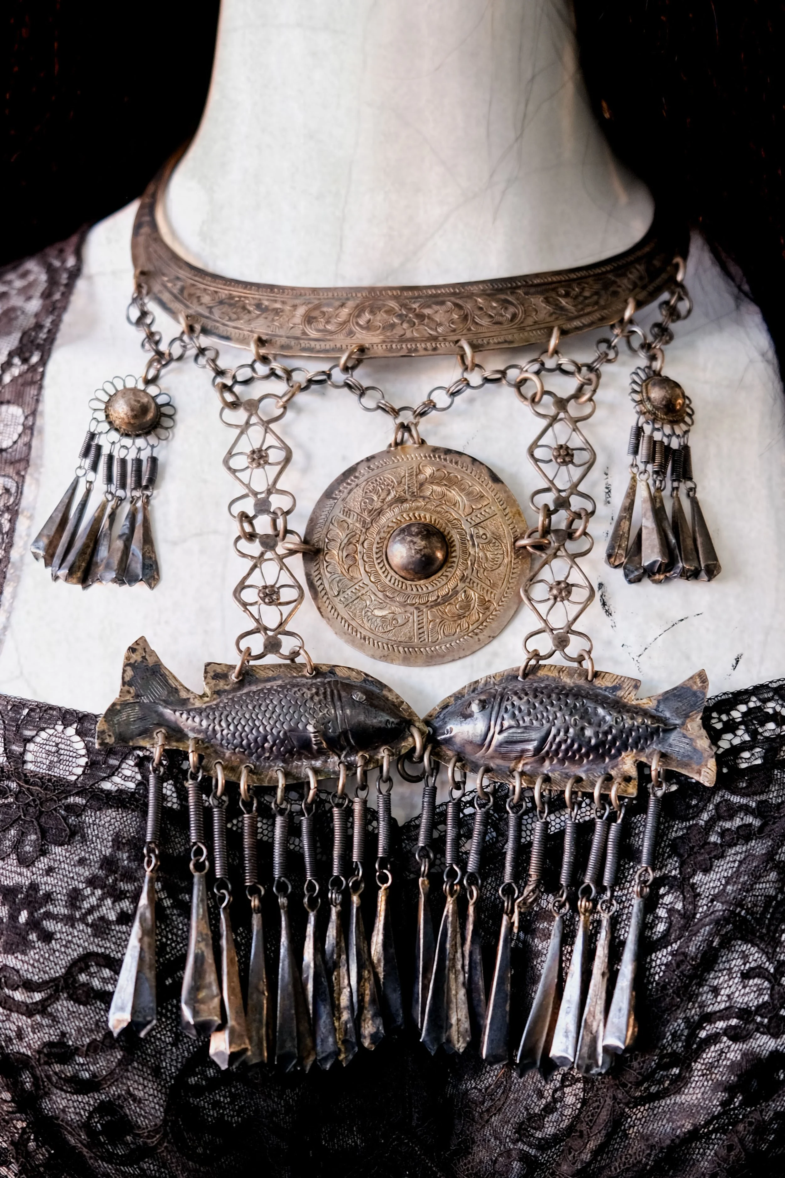 Antique Fish Necklace