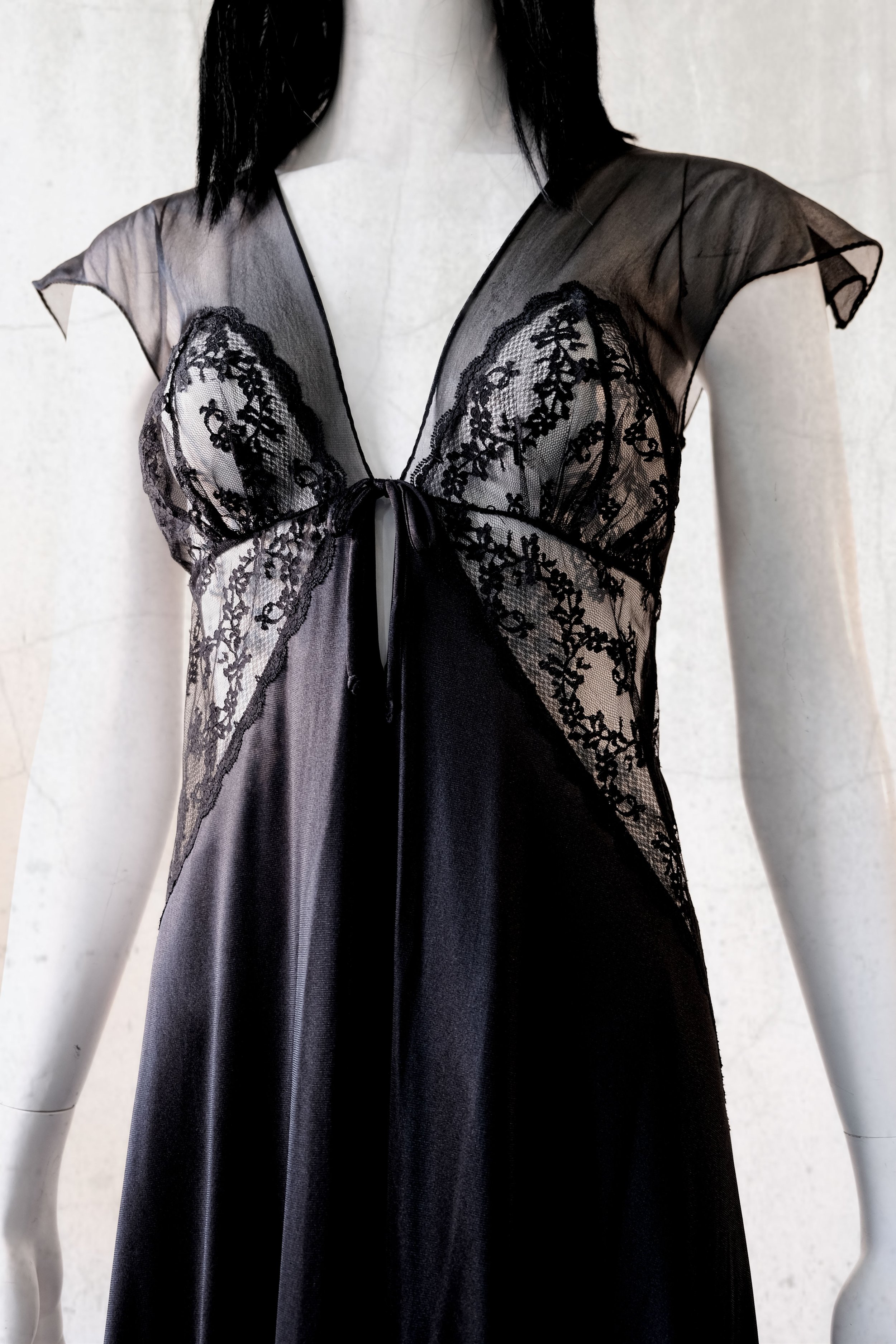 Vintage 70s Illusion Slip Dress