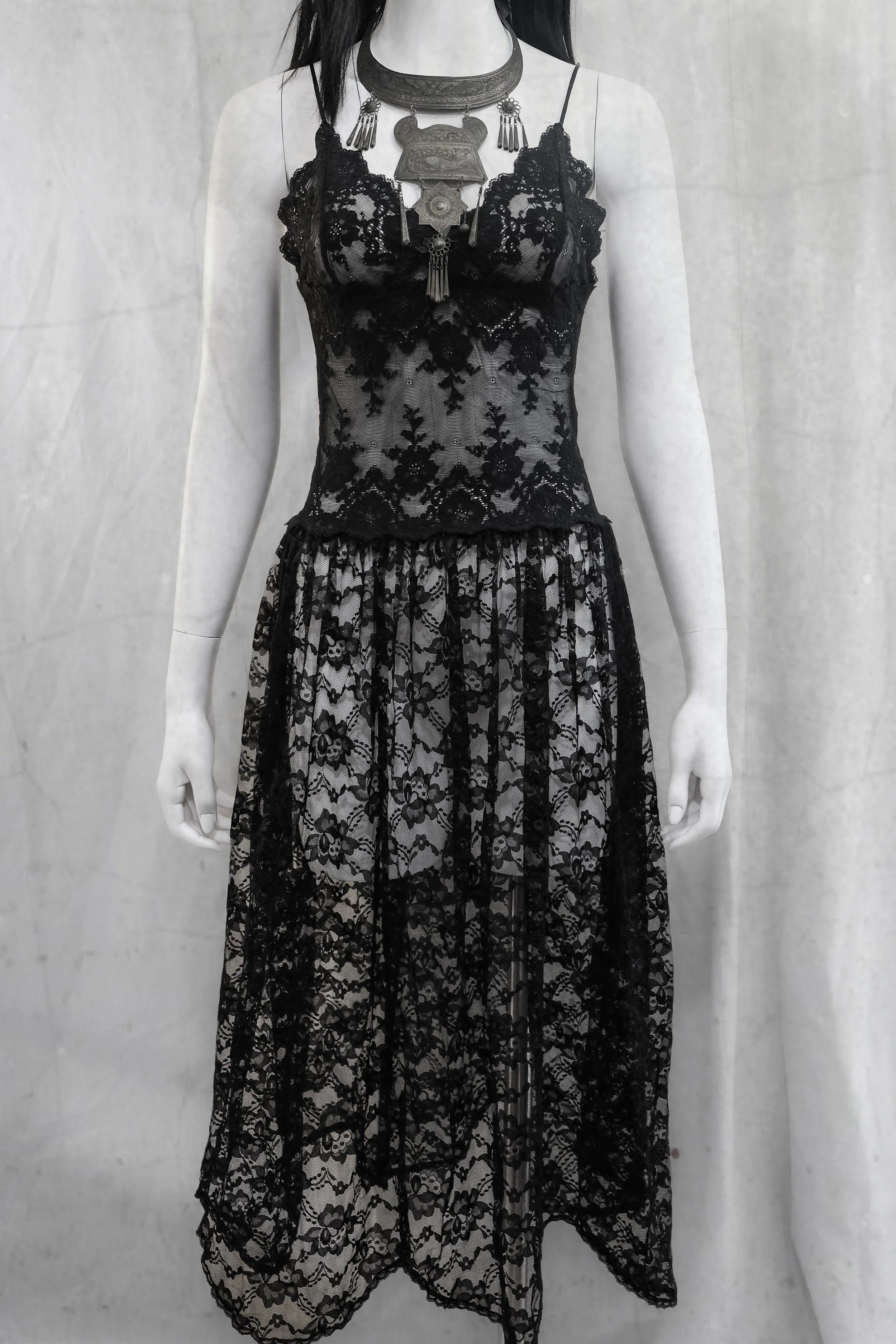 Vintage 90s Sheer Lace Dress LIFE OF VICE Vintage 90s Sheer Lace Dress LIFE OF VICE