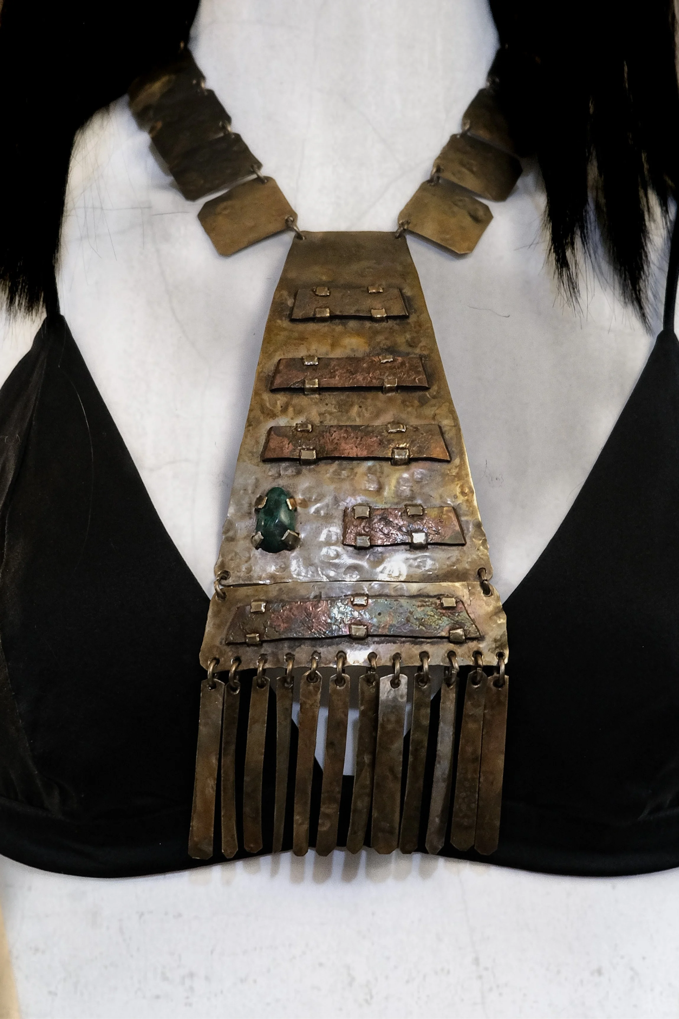 Vintage Brutalist Statement Necklace