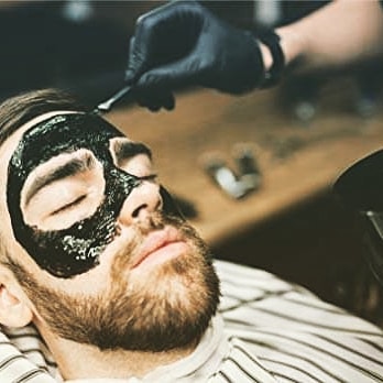 The ultimate client experience:  the feeling of a good haircut combined with a sharp beard shape up &amp; the freshness  of the skin after a pore cleaning black mask. For all of these book an appointment at | www.georgehairsalon.at |
#barber #barbers