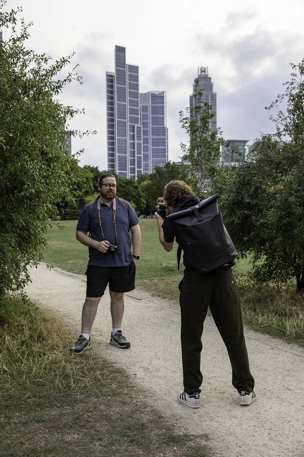 Gary takes photos of Henry