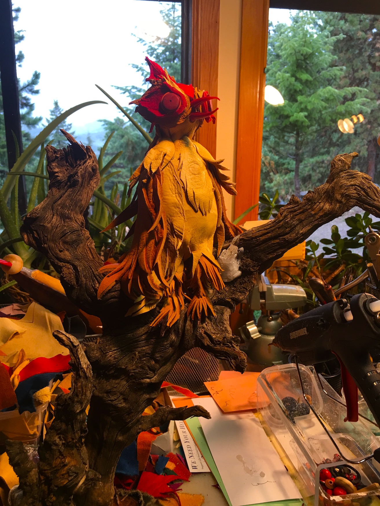 Getting ready to leave the nest.