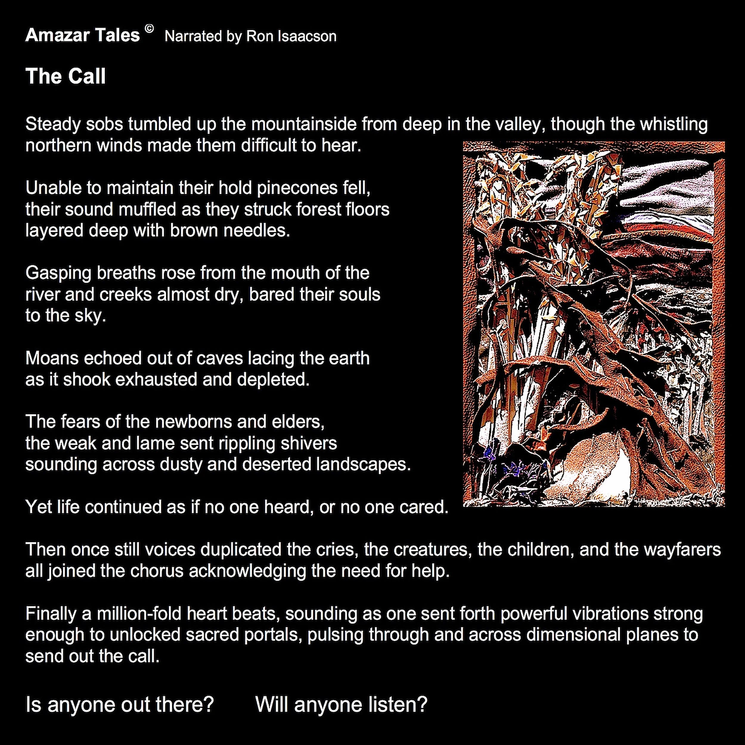 The Call  - is anyone out there .jpg