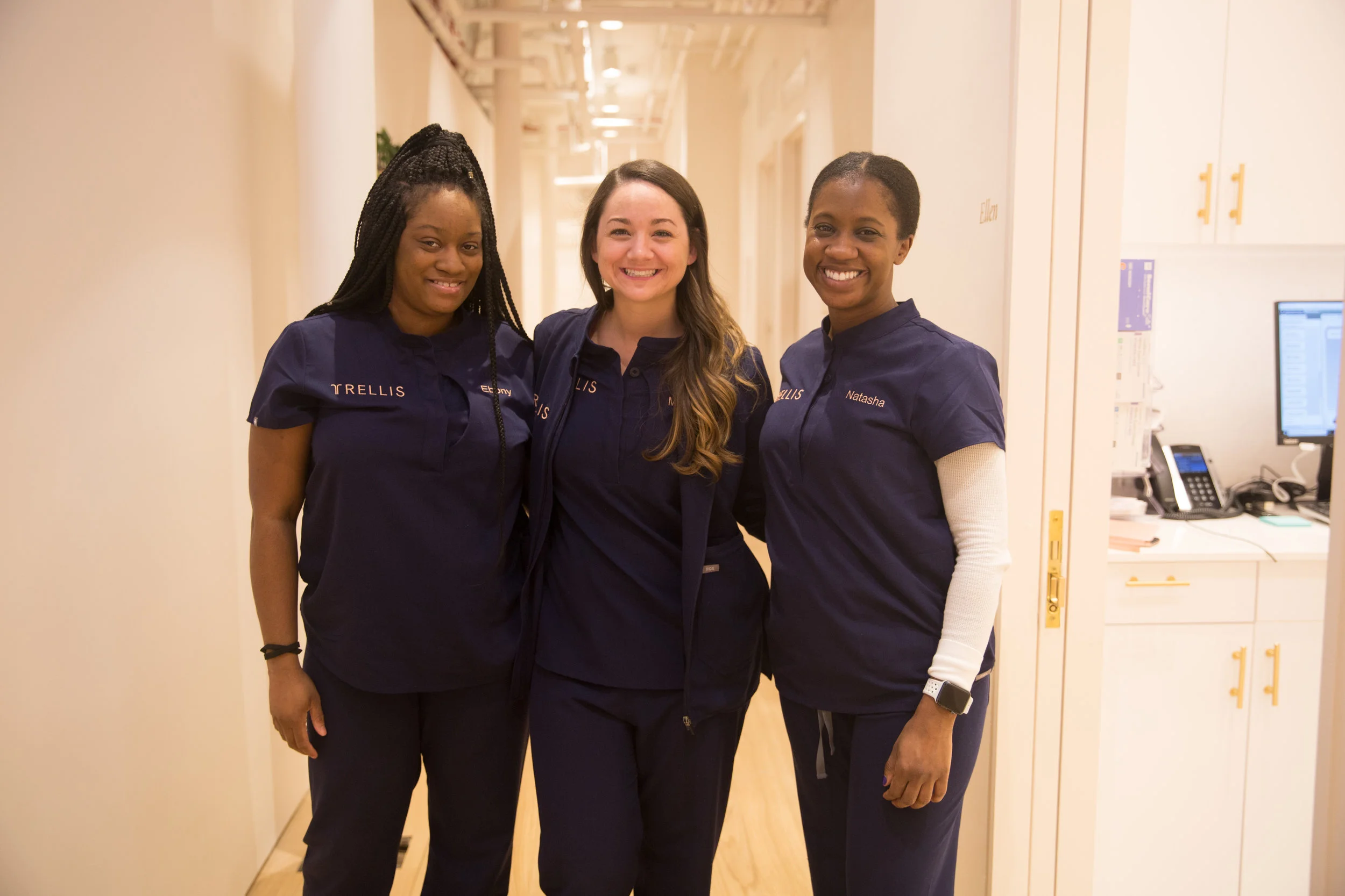 At the event, attendees had the option to get their blood drawn. This lovely trio drew blood and helped each woman take her first step towards learning more about her fertile health.