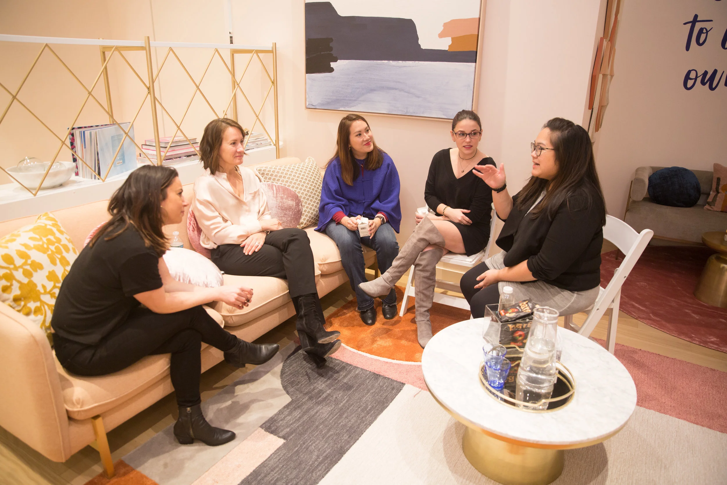 After the talk with Huang, we split into smaller groups. Attendees got to discuss experiences and concerns with each other and ask a Trellis team member more specific questions. Based on these more intimate conversations, one person from each group received a free consultation (originally a $350 value).